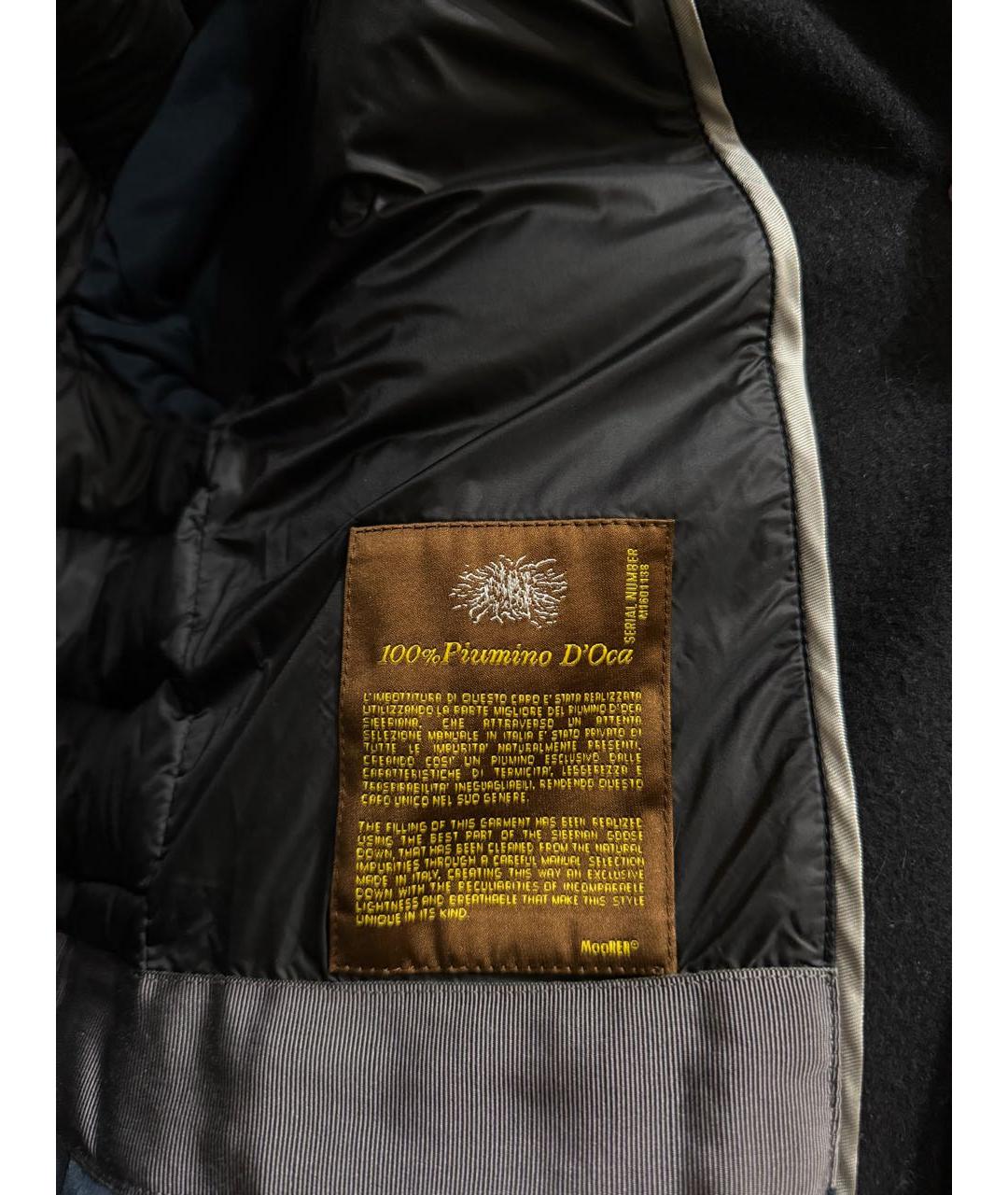 MOORER Черный шерстяной пуховик, фото 5