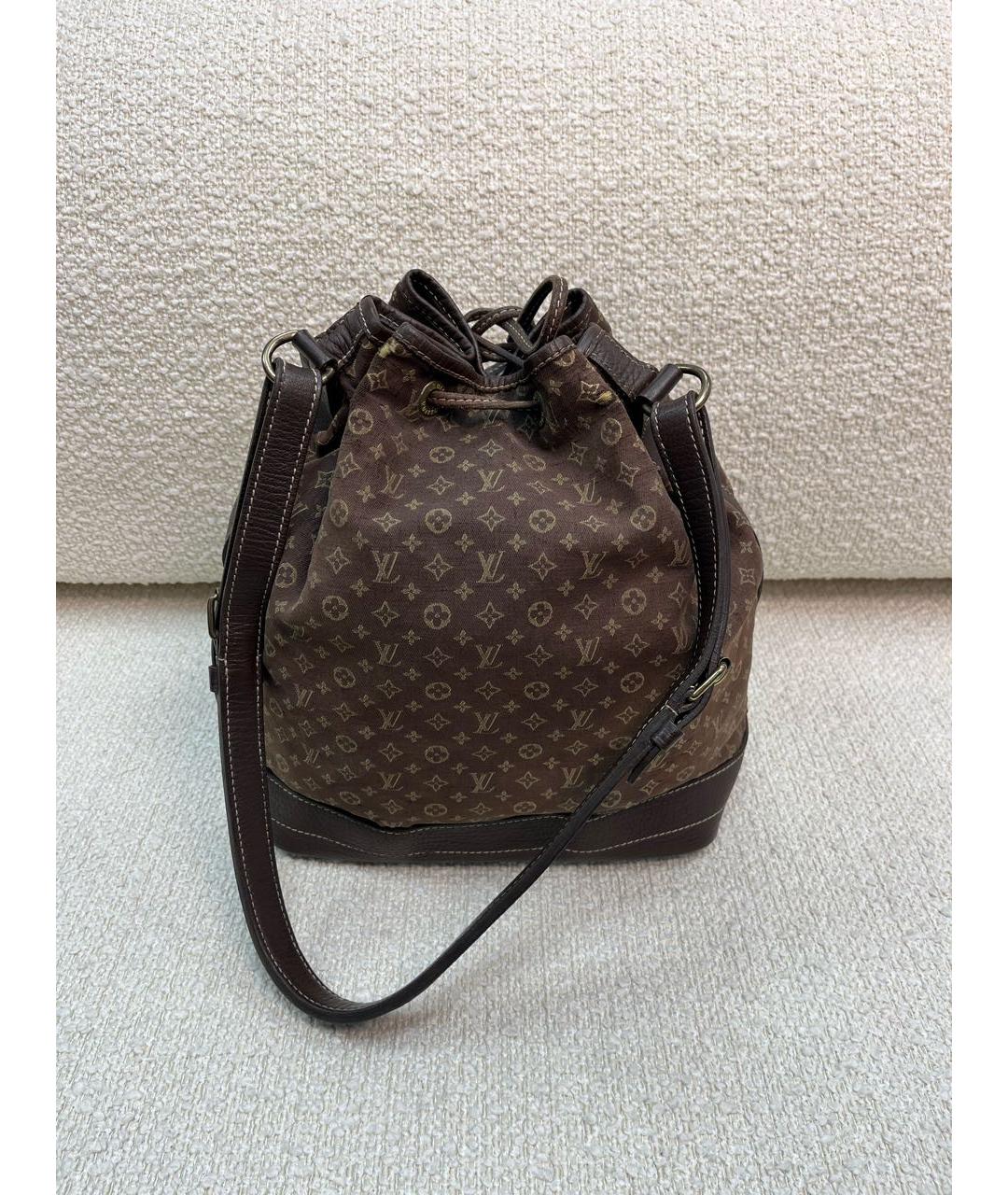 LOUIS VUITTON Коричневая сумка с короткими ручками, фото 3