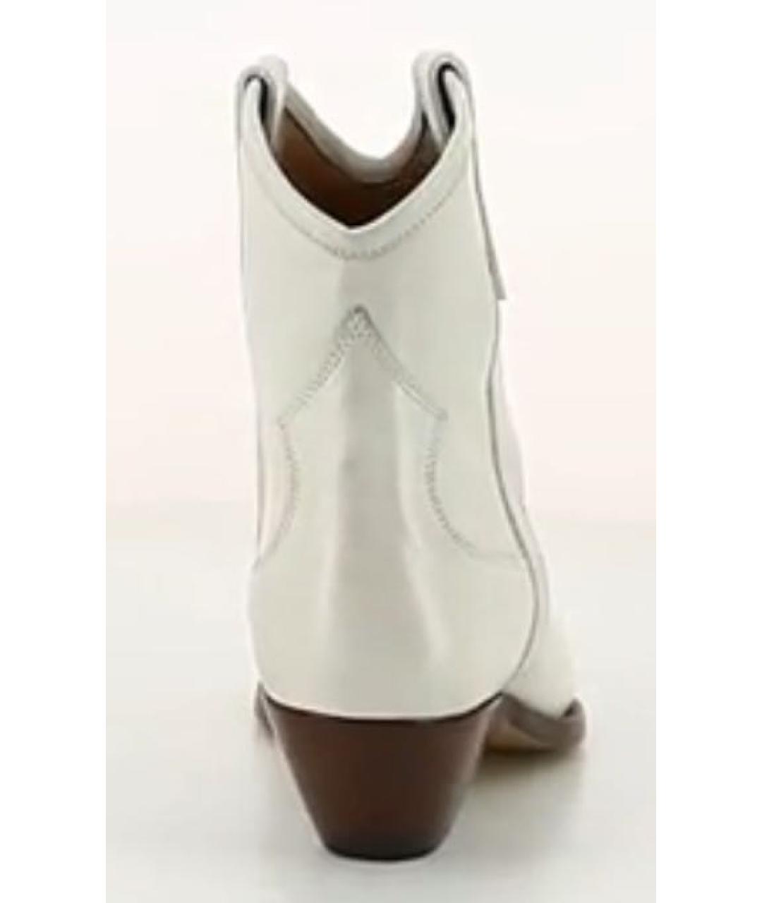 ISABEL MARANT Серые кожаные полусапоги, фото 5