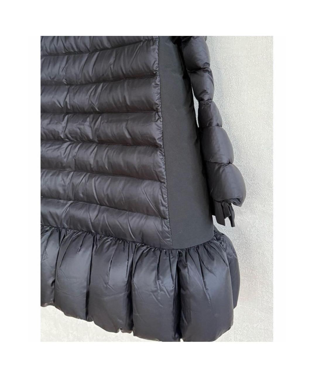 MONCLER Черный пуховик, фото 3