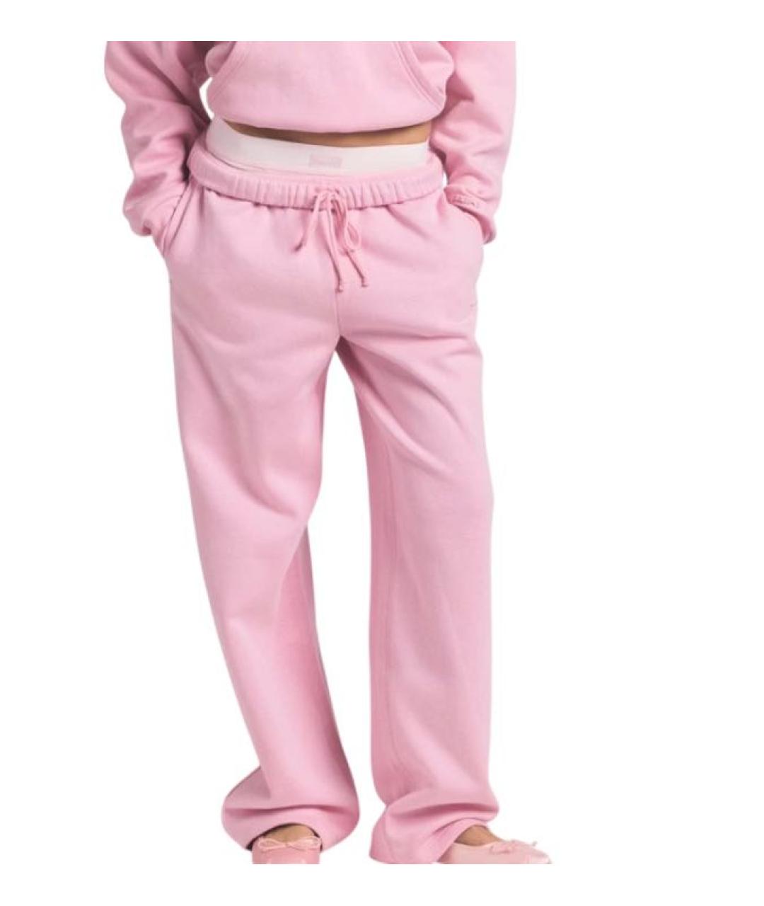 SKIMS Розовые хлопковые спортивные брюки и шорты, фото 2