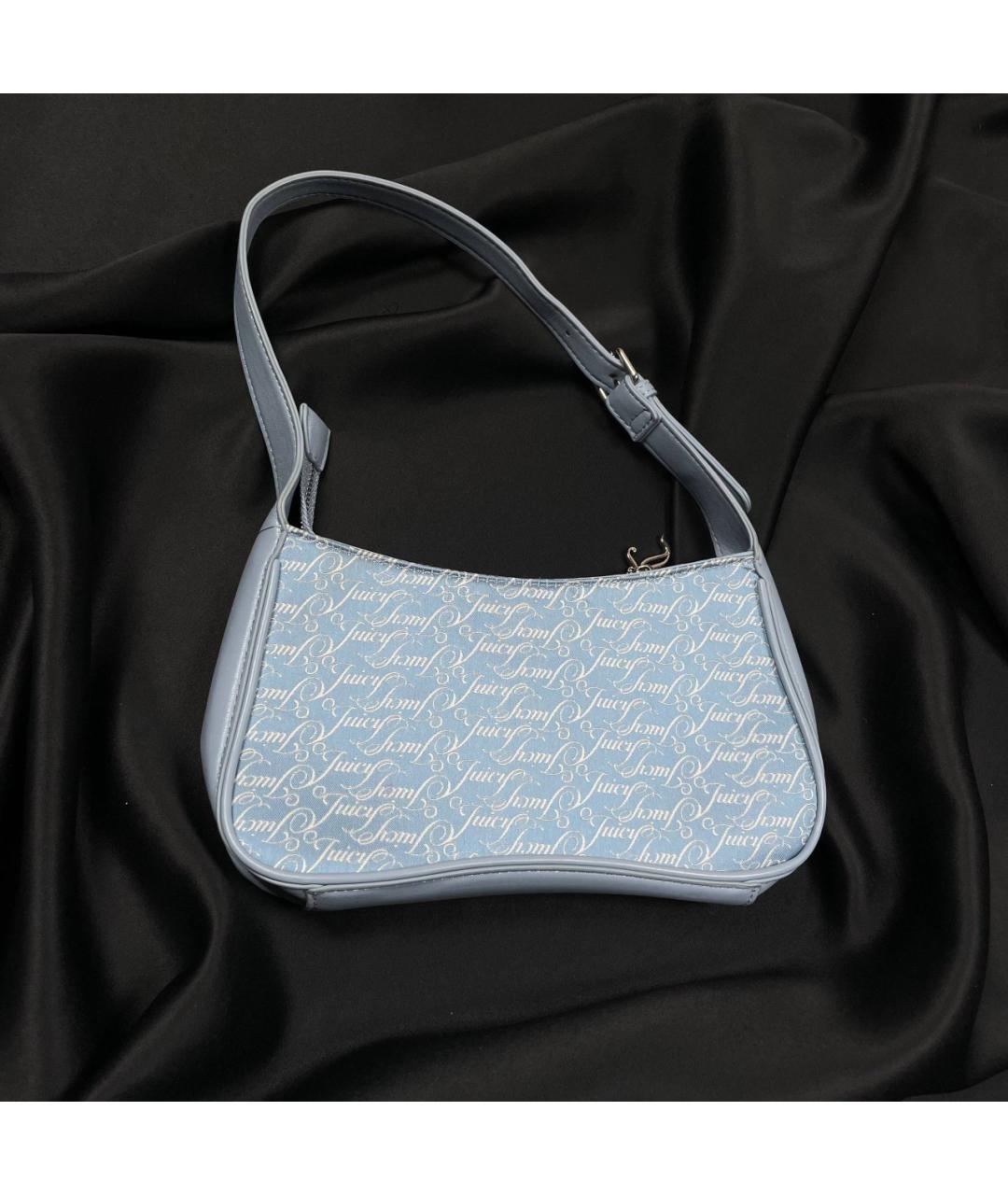 JUICY COUTURE Голубая сумка с короткими ручками, фото 3