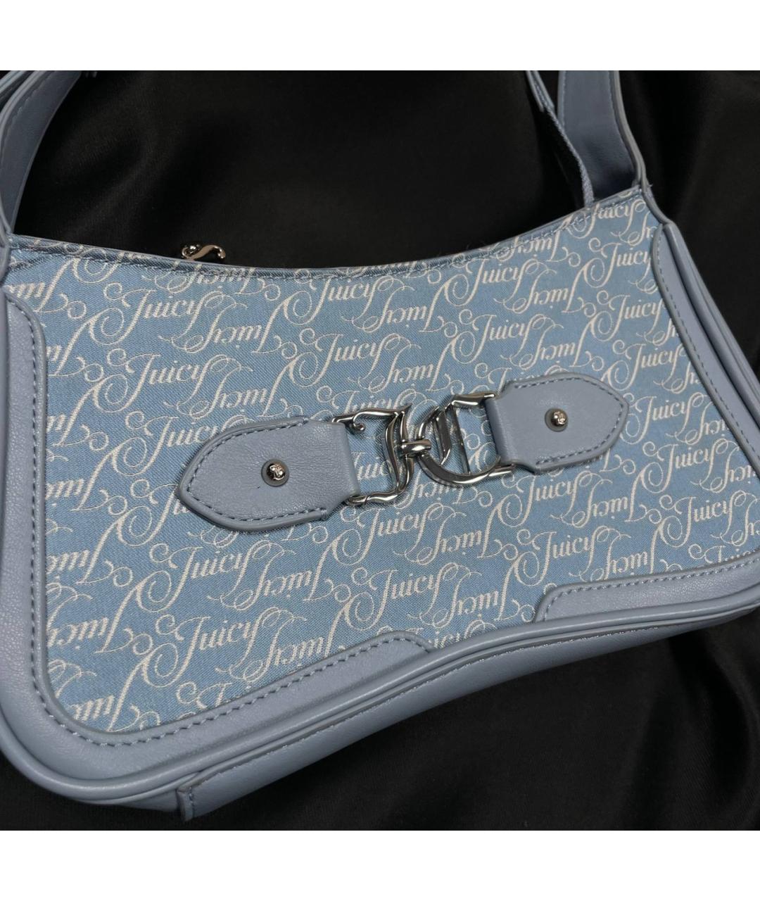 JUICY COUTURE Голубая сумка с короткими ручками, фото 2