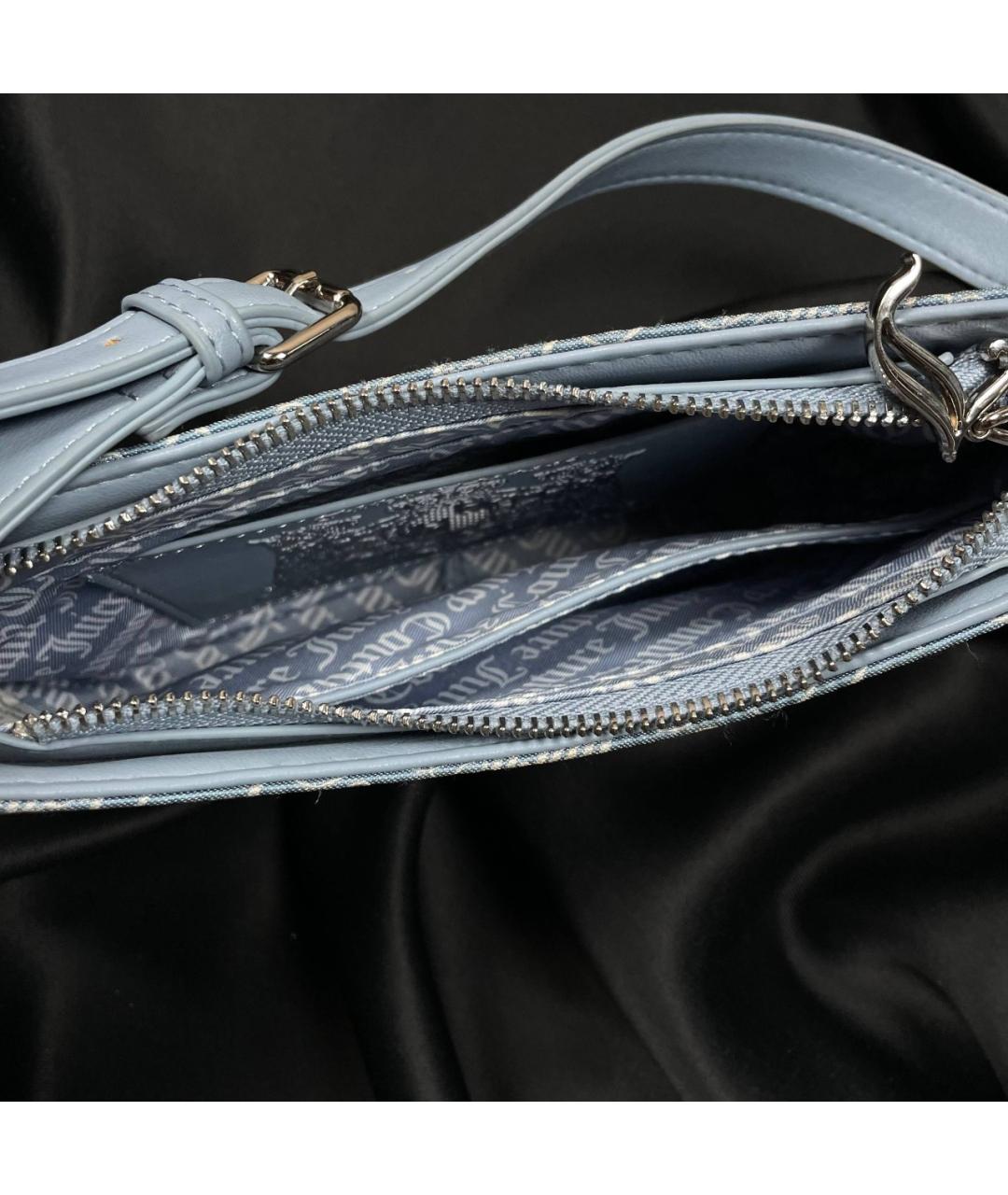 JUICY COUTURE Голубая сумка с короткими ручками, фото 4