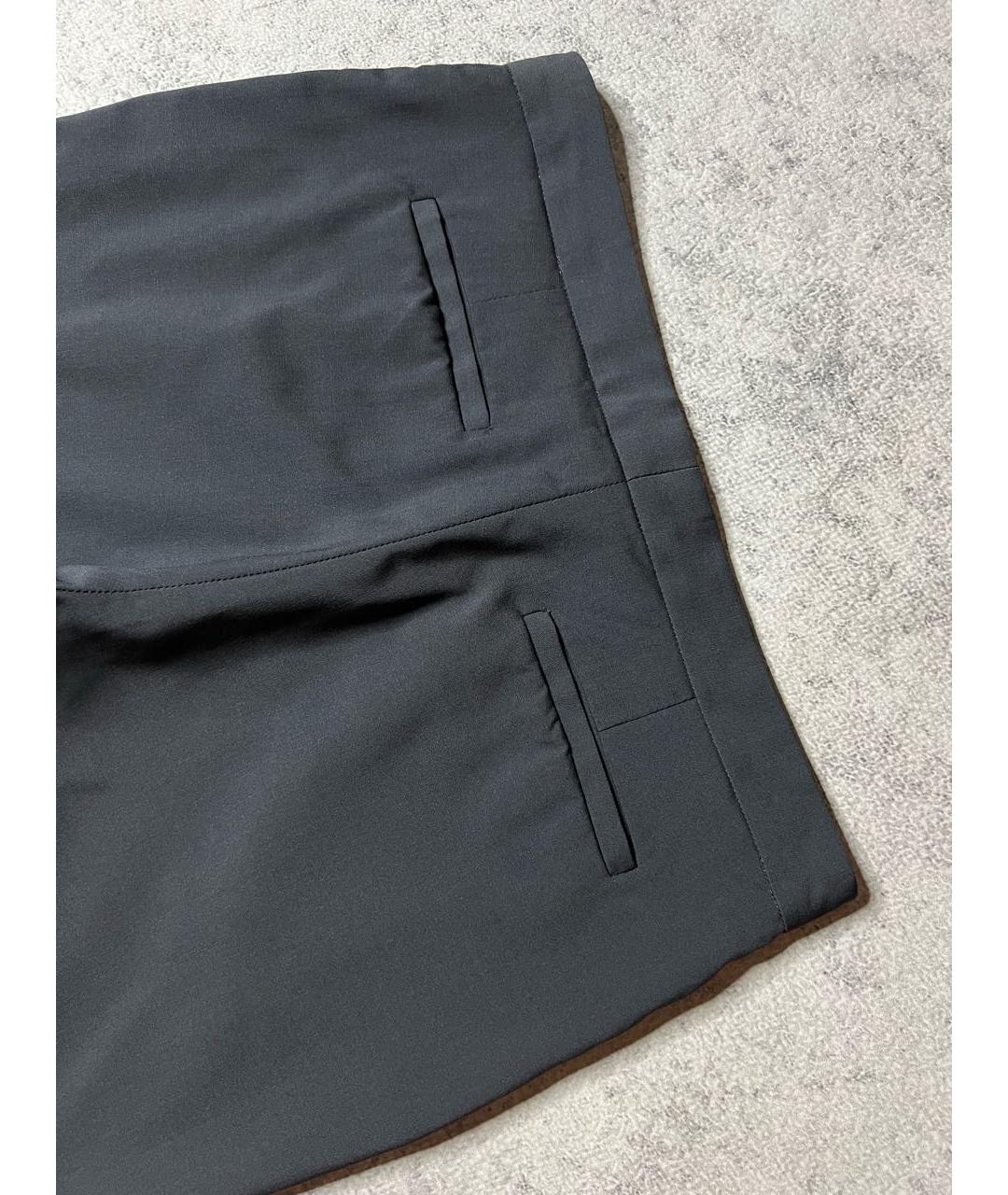 FABIANA FILIPPI Серые шерстяные брюки узкие, фото 4