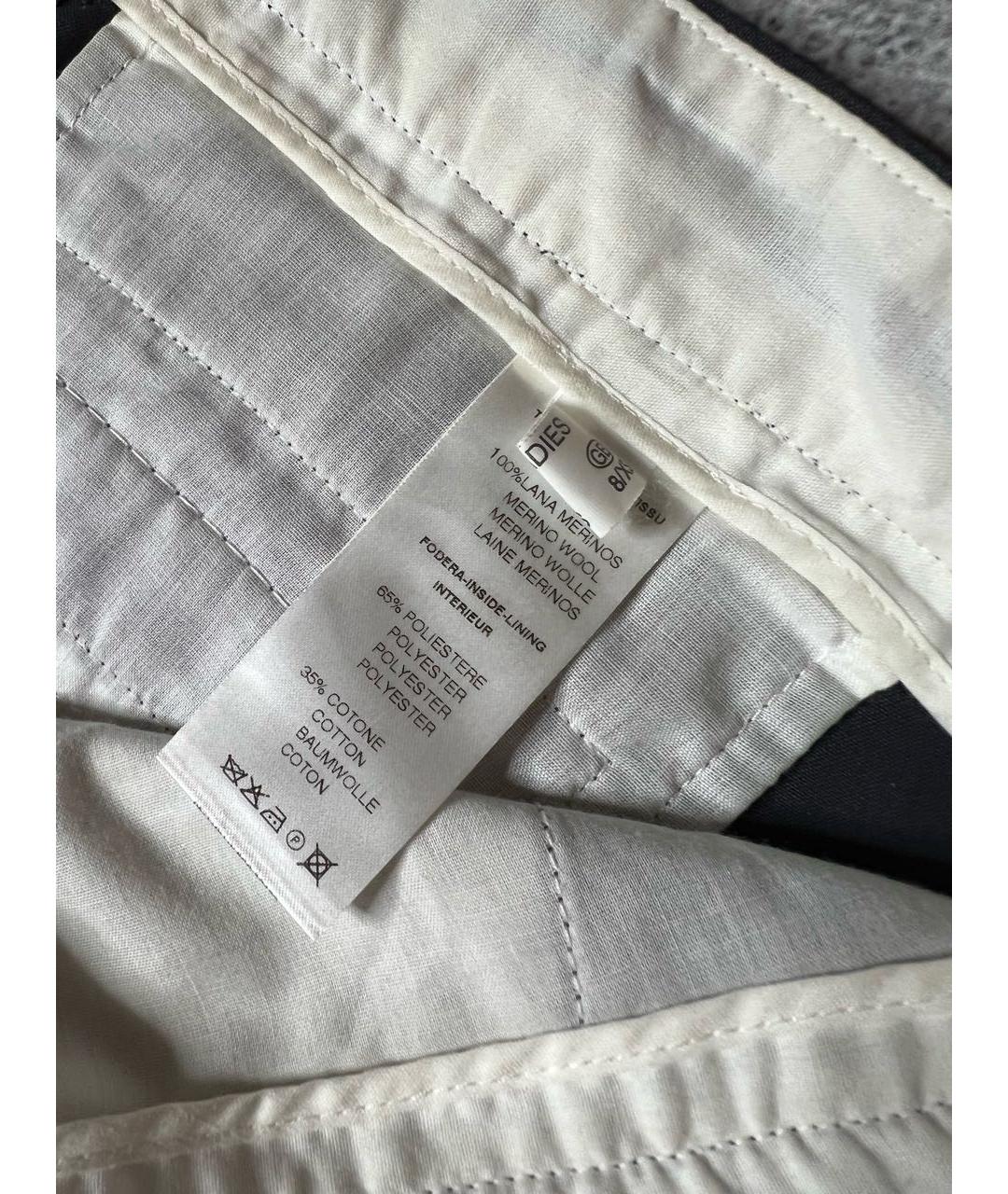 FABIANA FILIPPI Серые шерстяные брюки узкие, фото 6