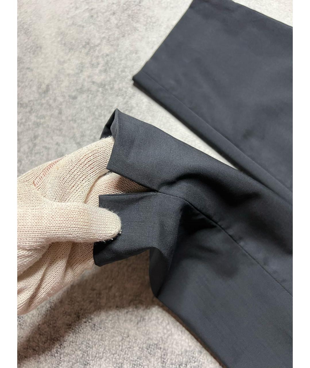 FABIANA FILIPPI Серые шерстяные брюки узкие, фото 7