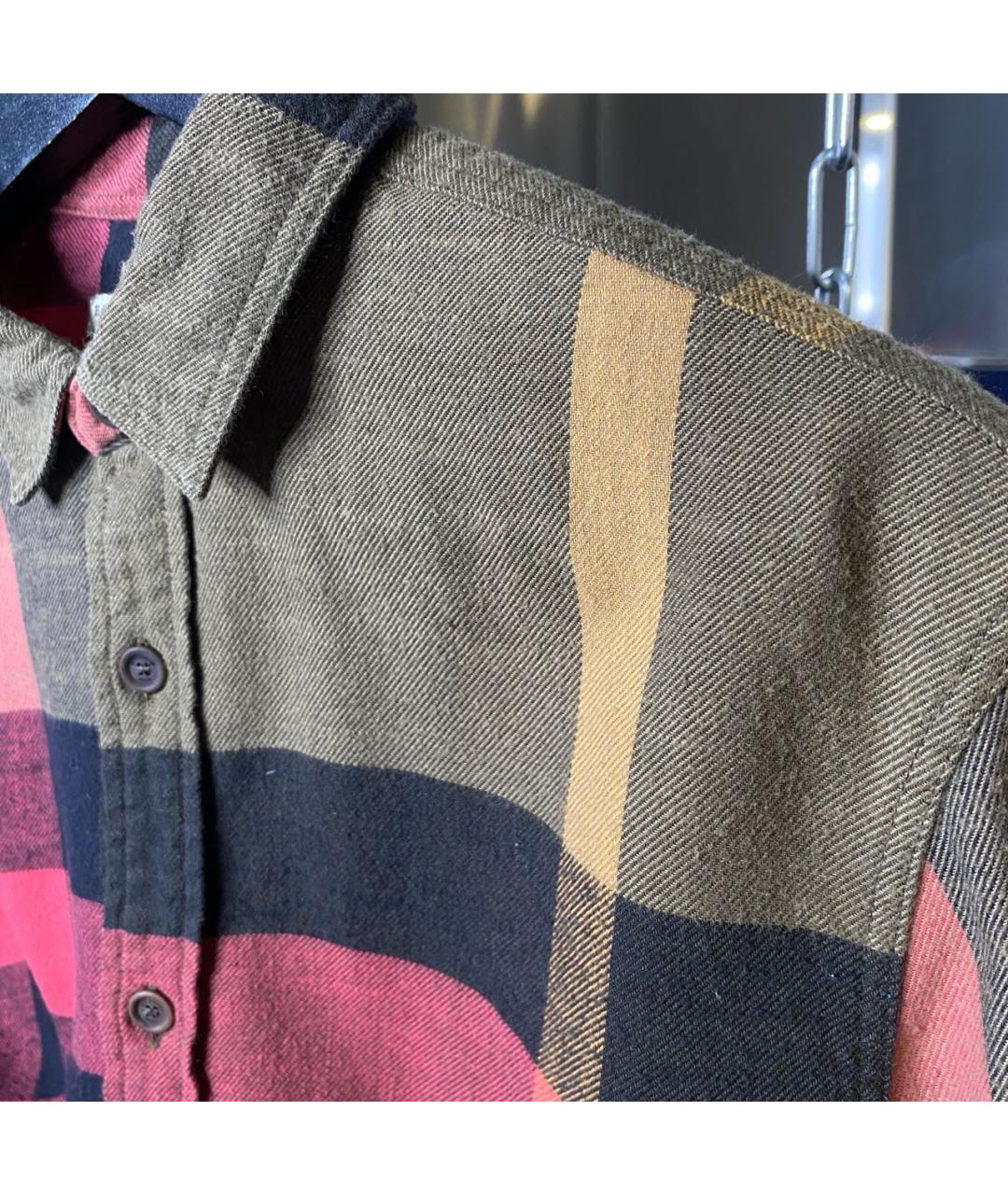 BURBERRY Мульти хлопковая кэжуал рубашка, фото 7