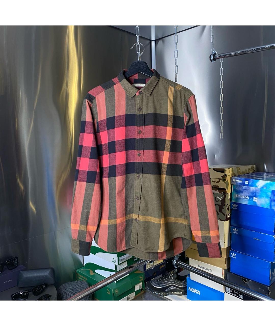 BURBERRY Мульти хлопковая кэжуал рубашка, фото 9