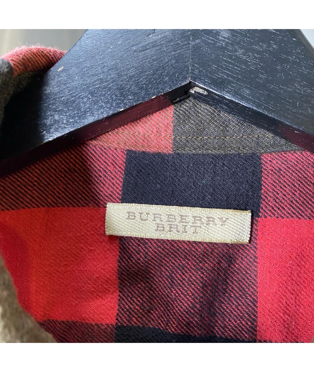 BURBERRY Мульти хлопковая кэжуал рубашка, фото 6