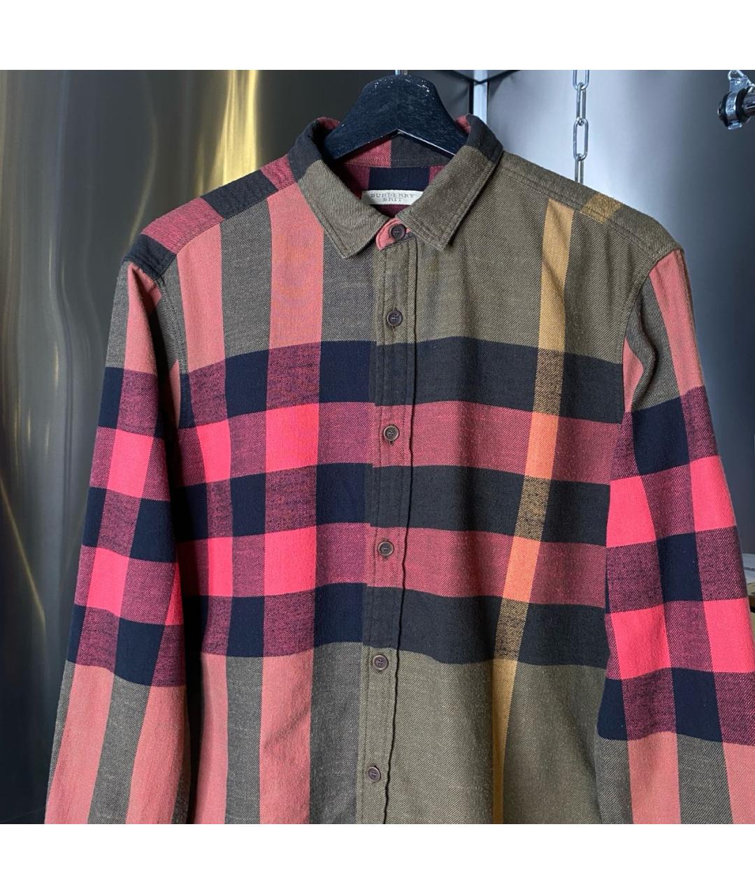 BURBERRY Мульти хлопковая кэжуал рубашка, фото 2