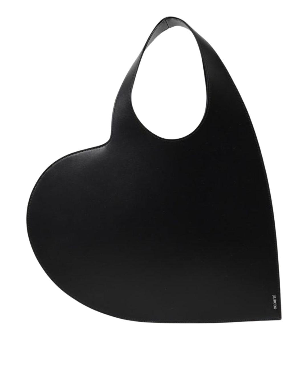 COPERNI Черная кожаная сумка с короткими ручками, фото 1