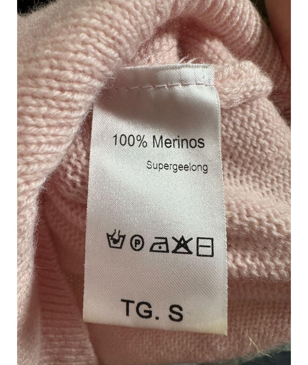 CHIARA FERRAGNI Розовый шерстяной джемпер / свитер, фото 5