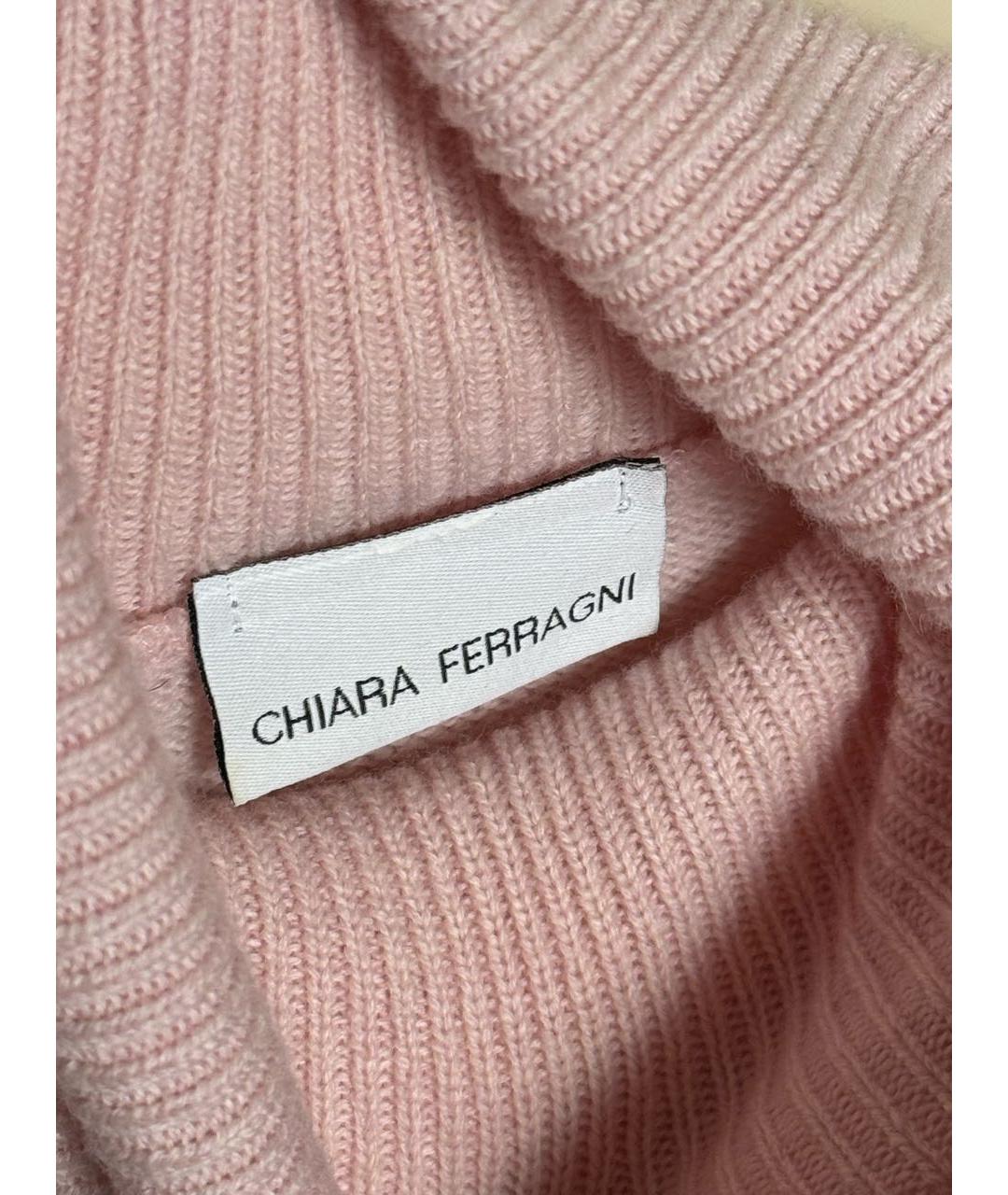 CHIARA FERRAGNI Розовый шерстяной джемпер / свитер, фото 3