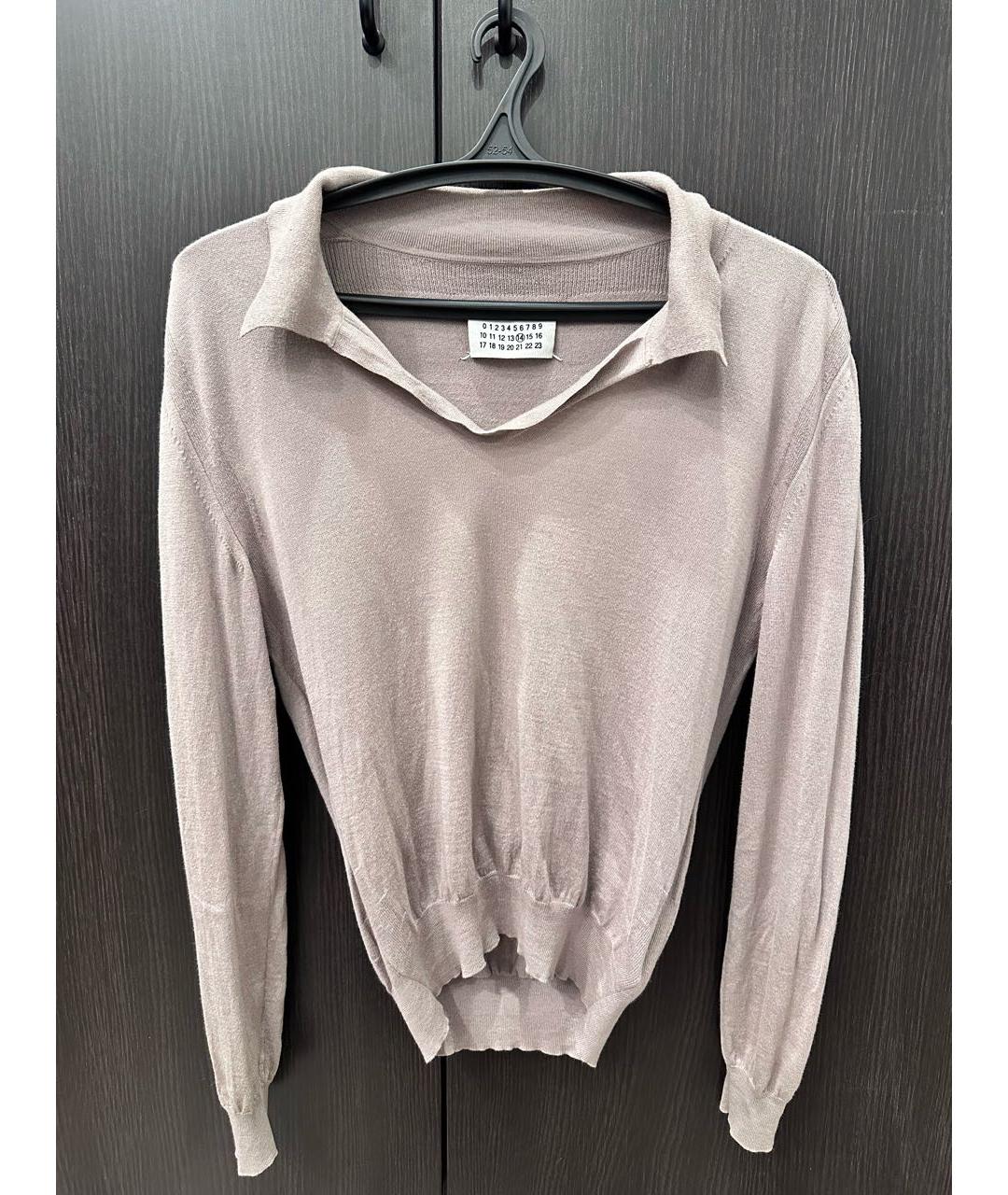 MAISON MARGIELA Розовый шерстяной джемпер / свитер, фото 9