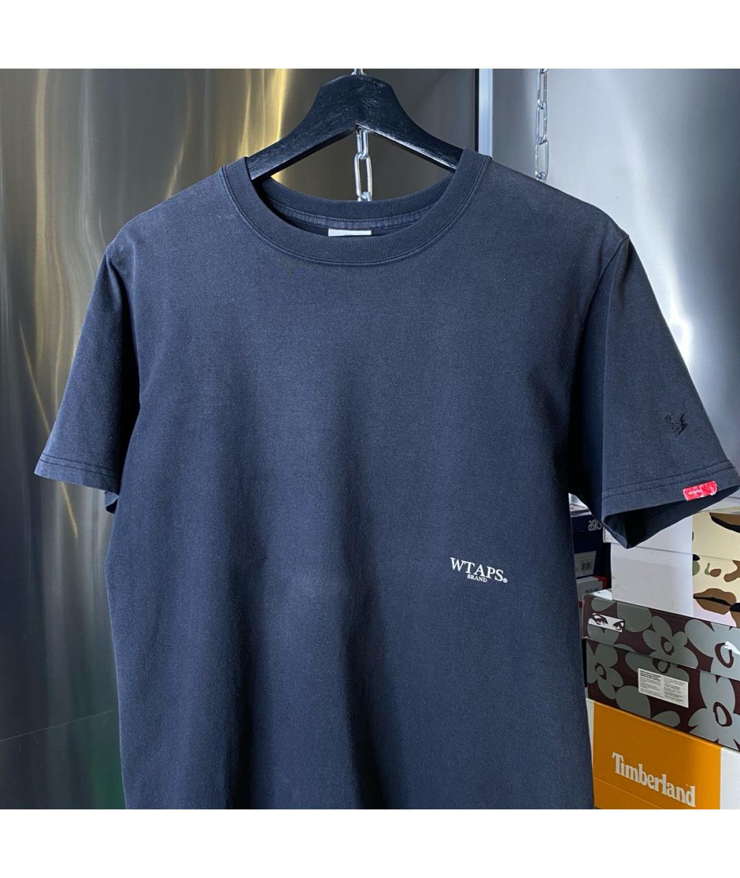 WTAPS Черная хлопковая футболка, фото 3