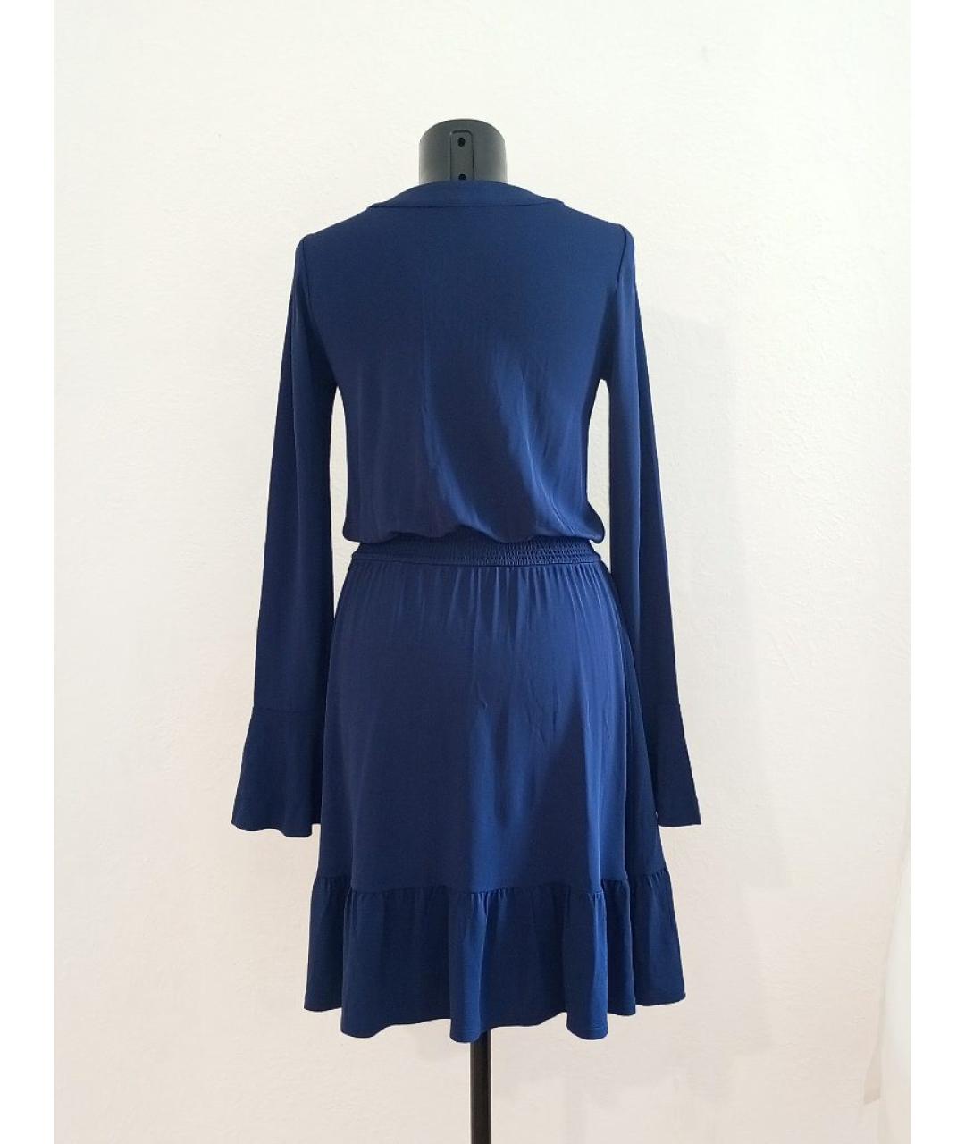 MICHAEL MICHAEL KORS Темно-синее вискозное повседневное платье, фото 2