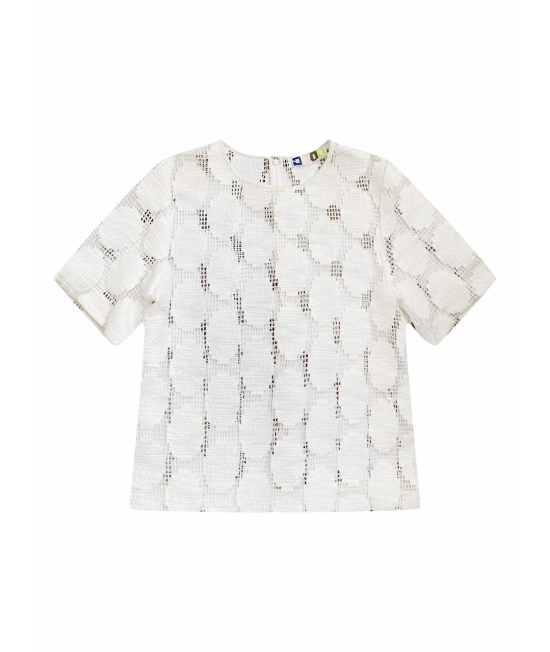 MSGM Белая хлопковая блузы, фото 1