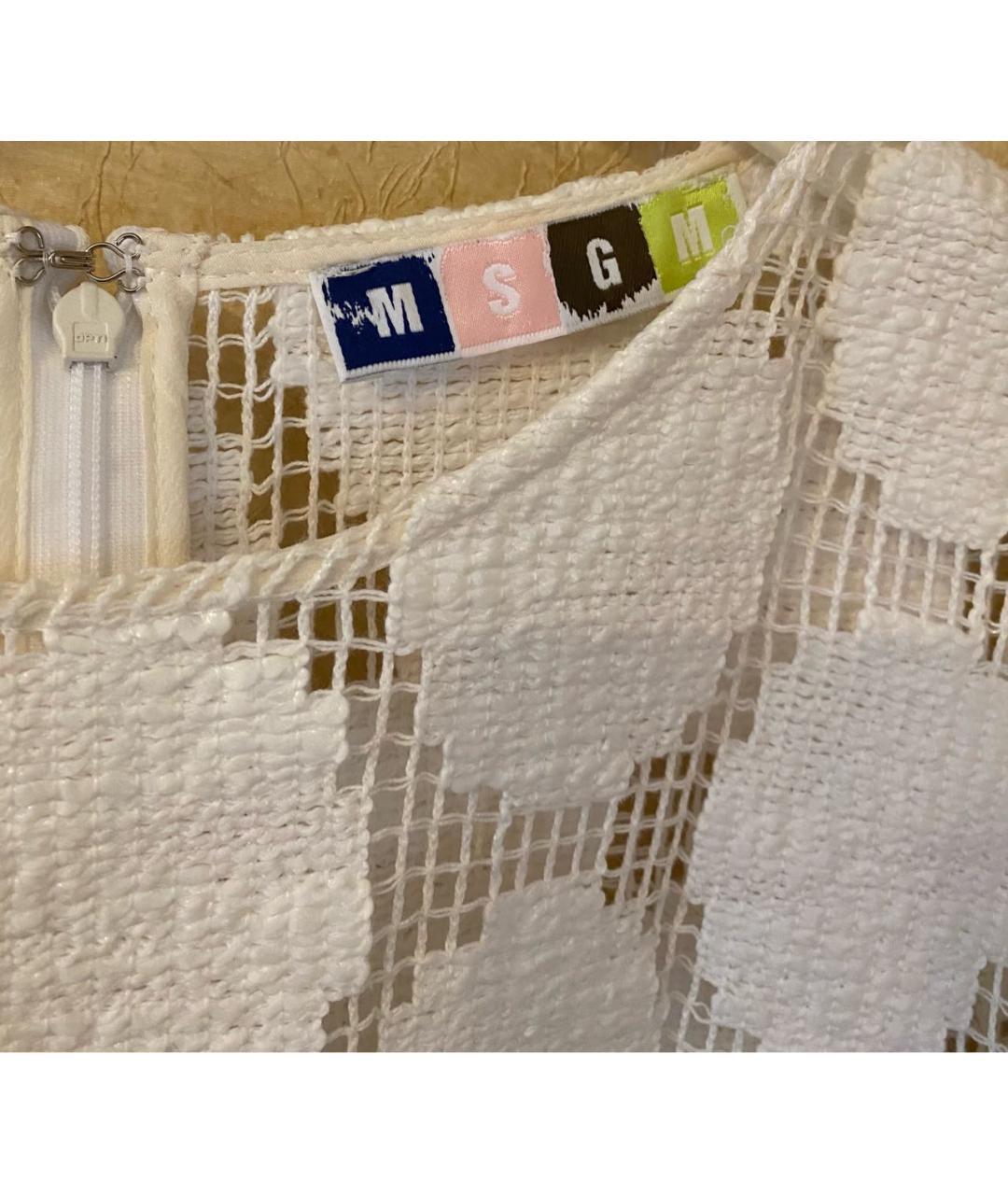 MSGM Белая хлопковая блузы, фото 3