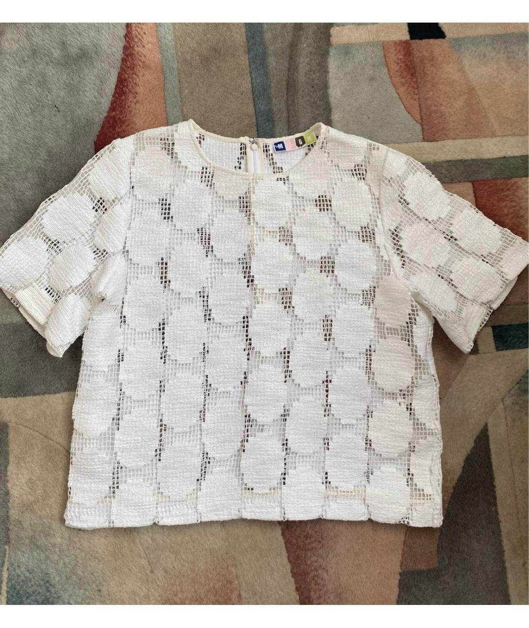 MSGM Белая хлопковая блузы, фото 6