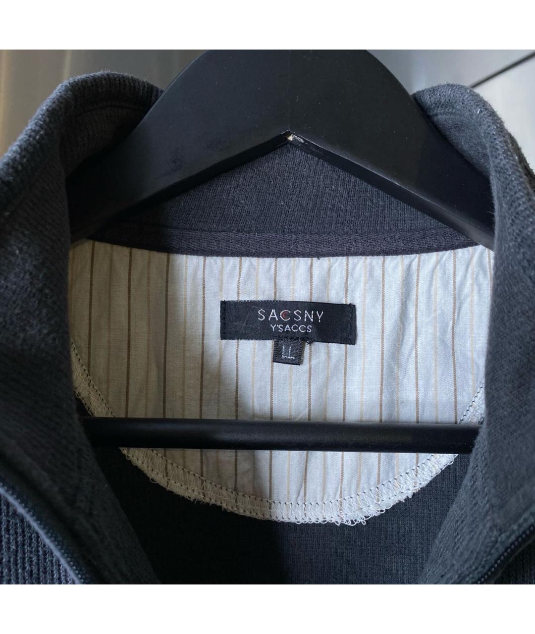 YOHJI YAMAMOTO Черный хлопковый джемпер / свитер, фото 4