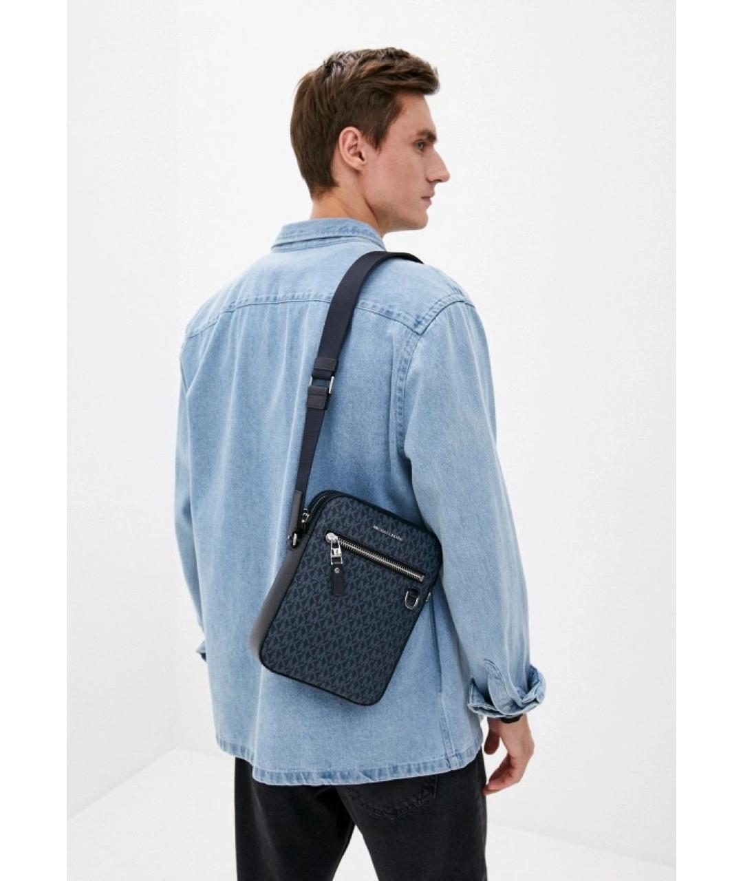 MICHAEL KORS Темно-синяя сумка на плечо, фото 5