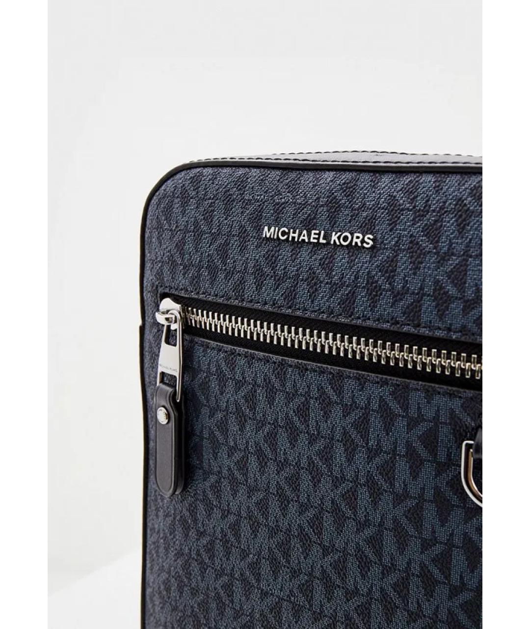 MICHAEL KORS Темно-синяя сумка на плечо, фото 3