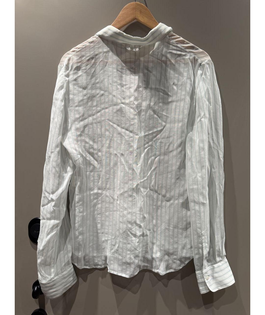 LORO PIANA Белая шелковая рубашка, фото 2