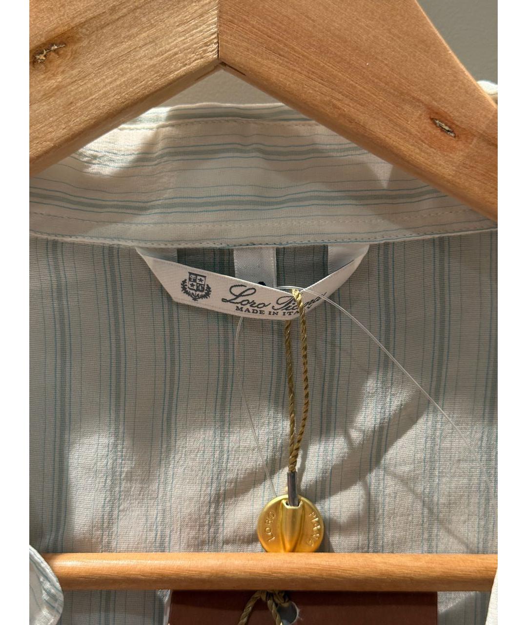 LORO PIANA Белая шелковая рубашка, фото 3