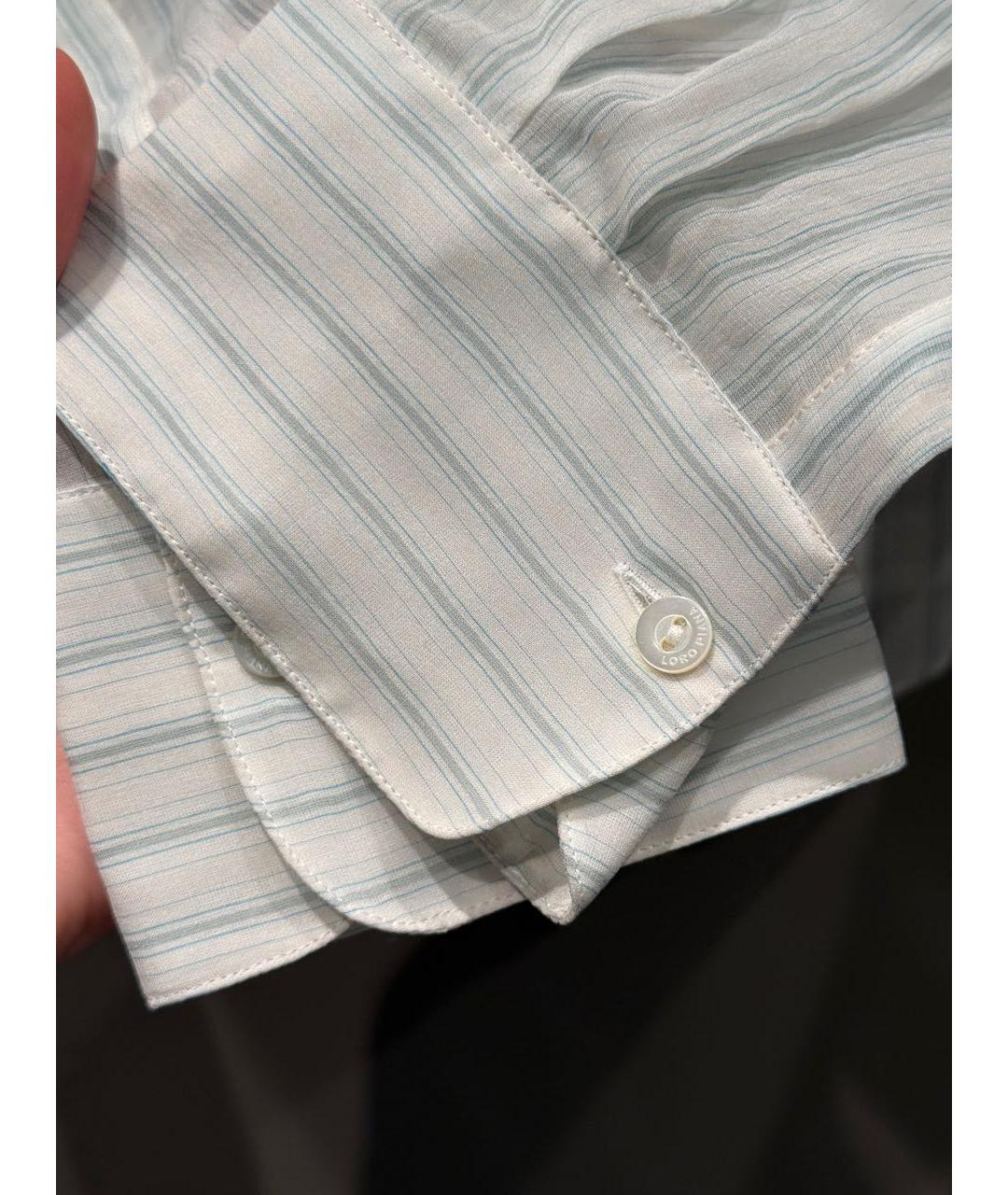 LORO PIANA Белая шелковая рубашка, фото 4