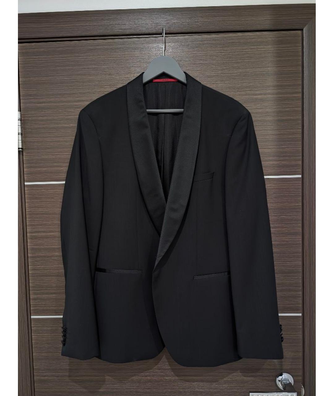 HUGO BOSS Черный шерстяной пиджак, фото 7