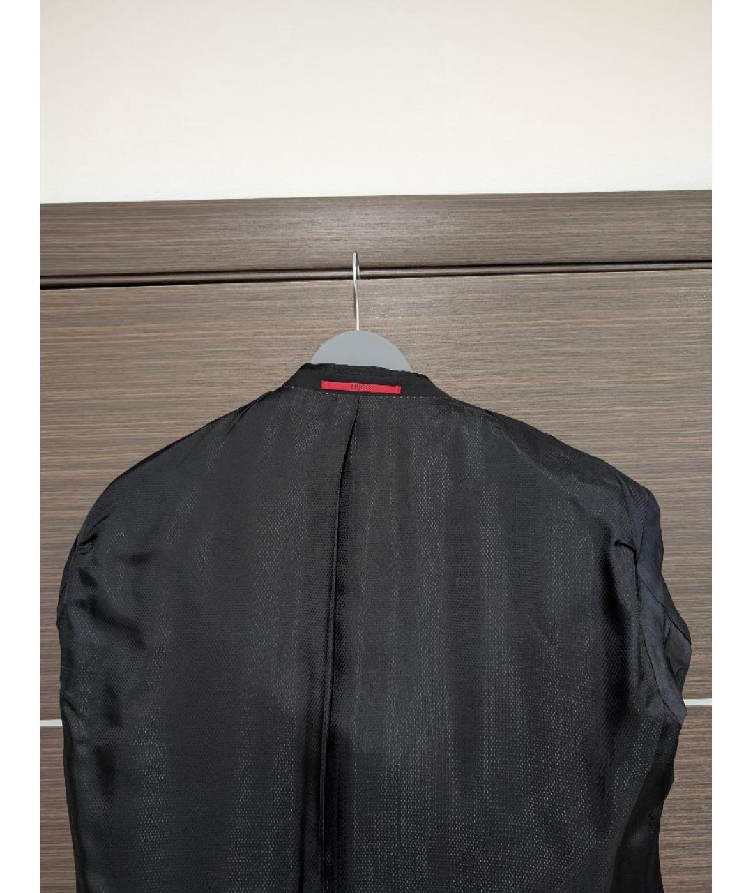 HUGO BOSS Черный шерстяной пиджак, фото 3