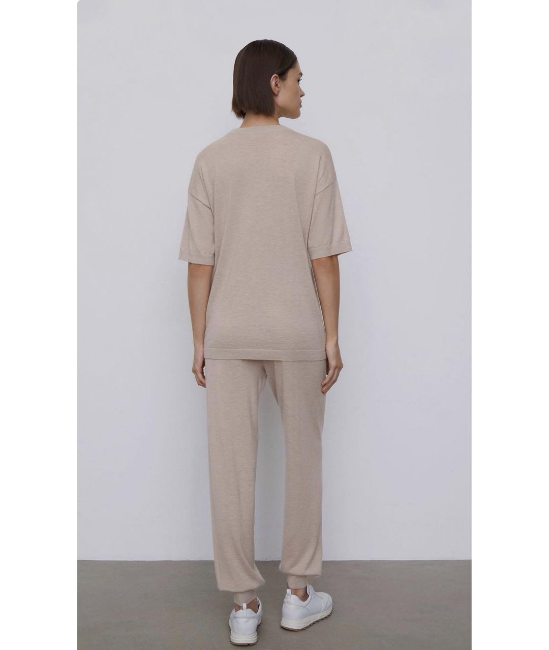 12 STOREEZ Серые шерстяные прямые брюки, фото 4