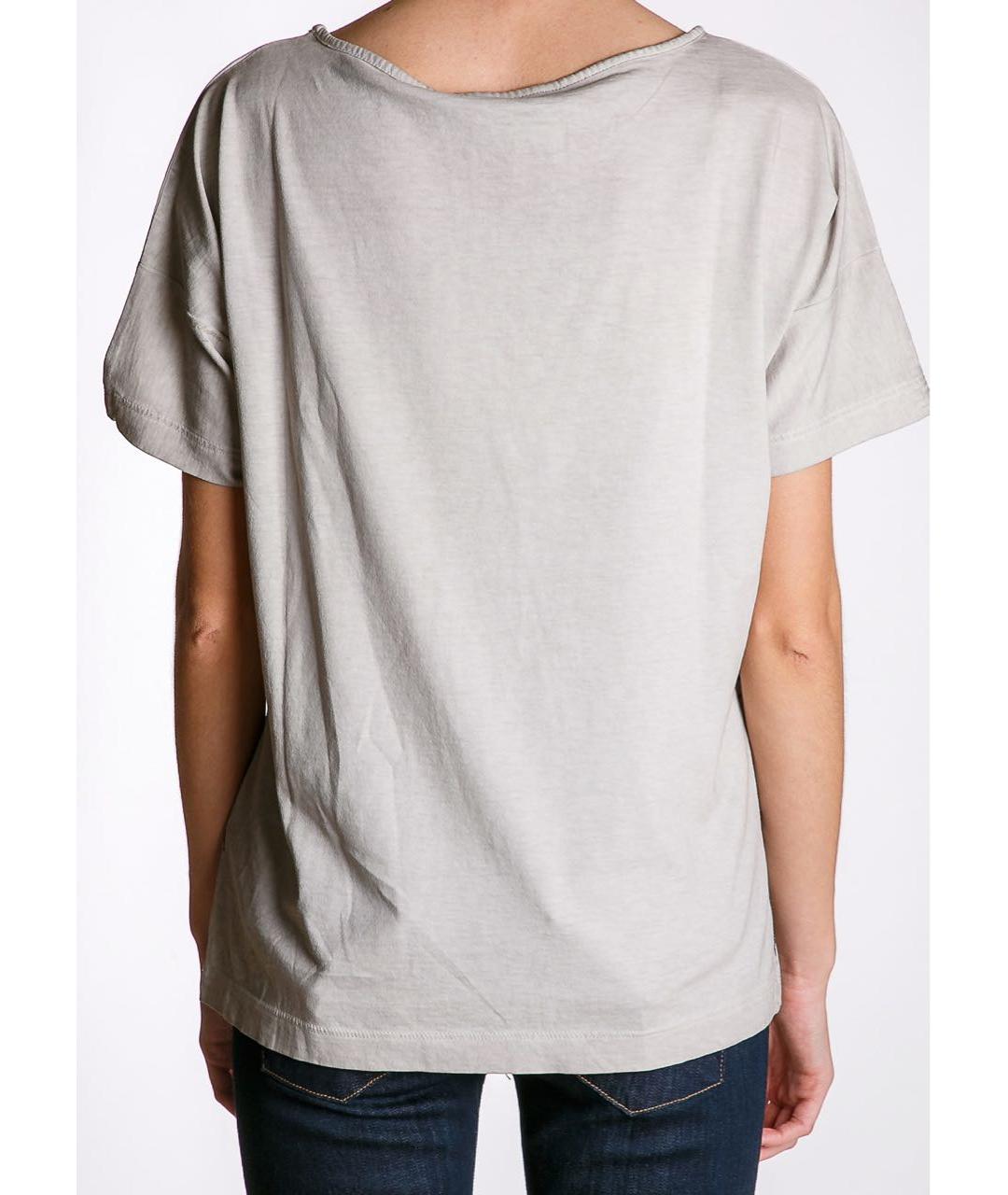 PIERRE BALMAIN Серая хлопковая футболка, фото 4