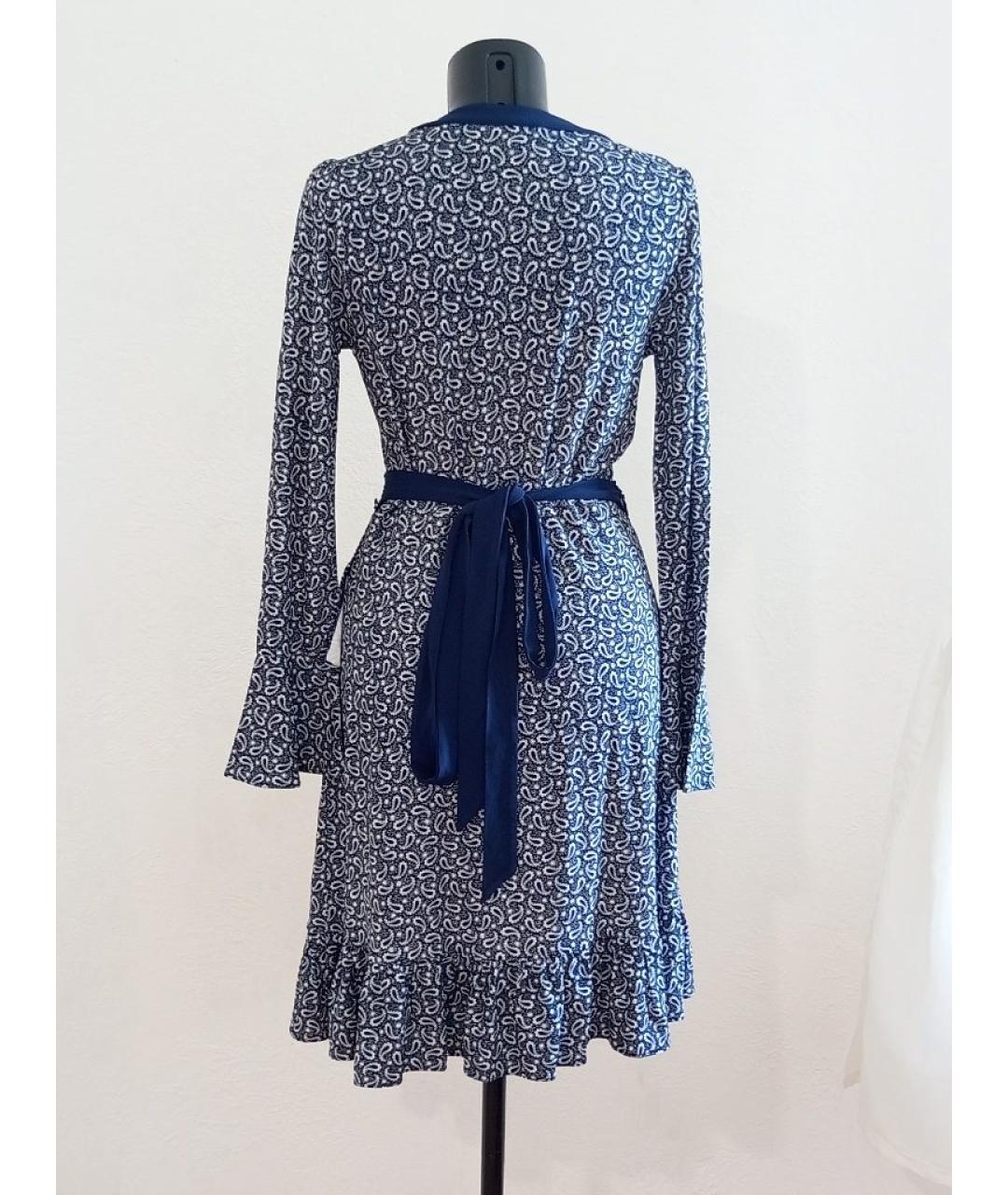 MICHAEL MICHAEL KORS Синее вискозное повседневное платье, фото 2