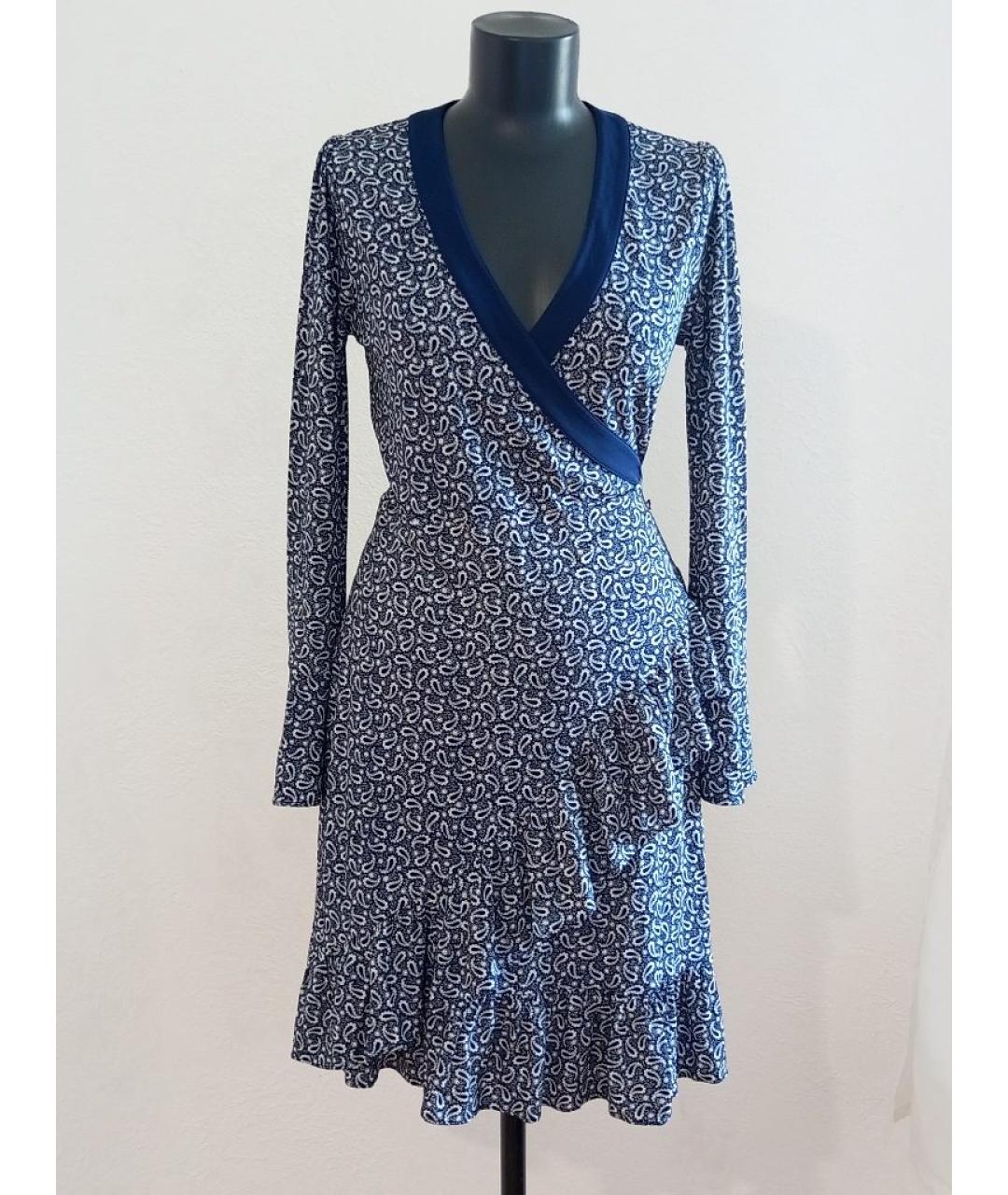 MICHAEL MICHAEL KORS Синее вискозное повседневное платье, фото 5