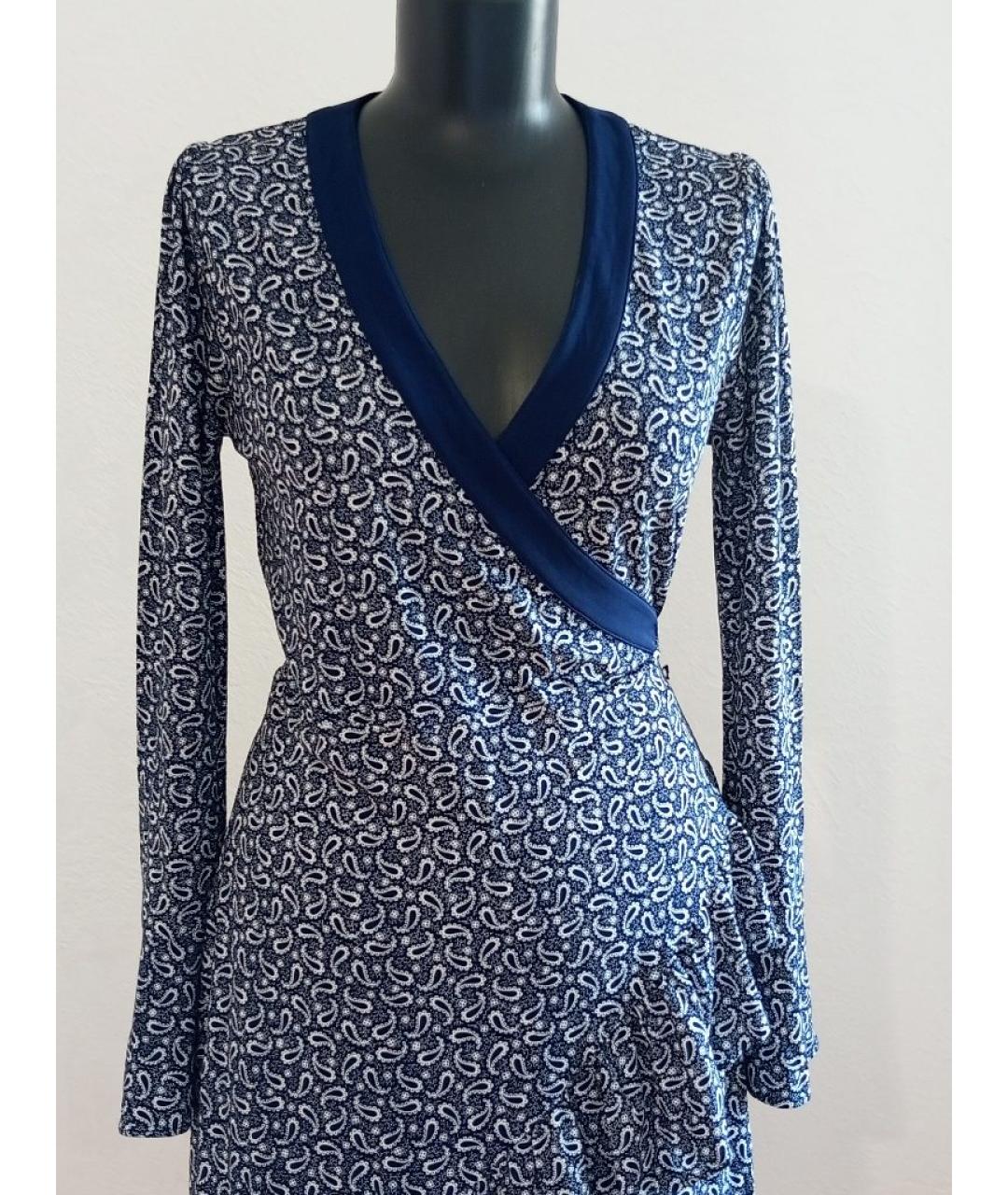 MICHAEL MICHAEL KORS Синее вискозное повседневное платье, фото 4