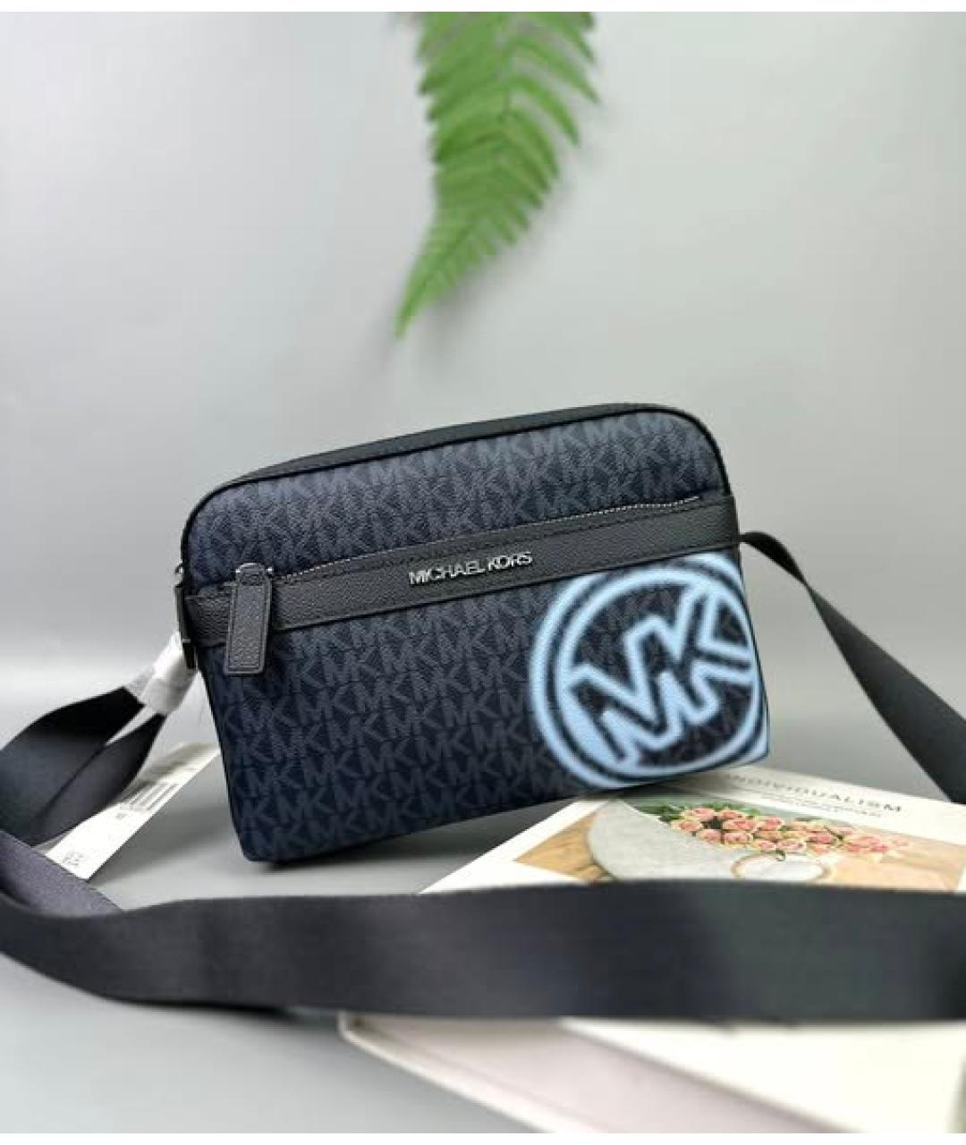 MICHAEL KORS Темно-синяя сумка на плечо, фото 5