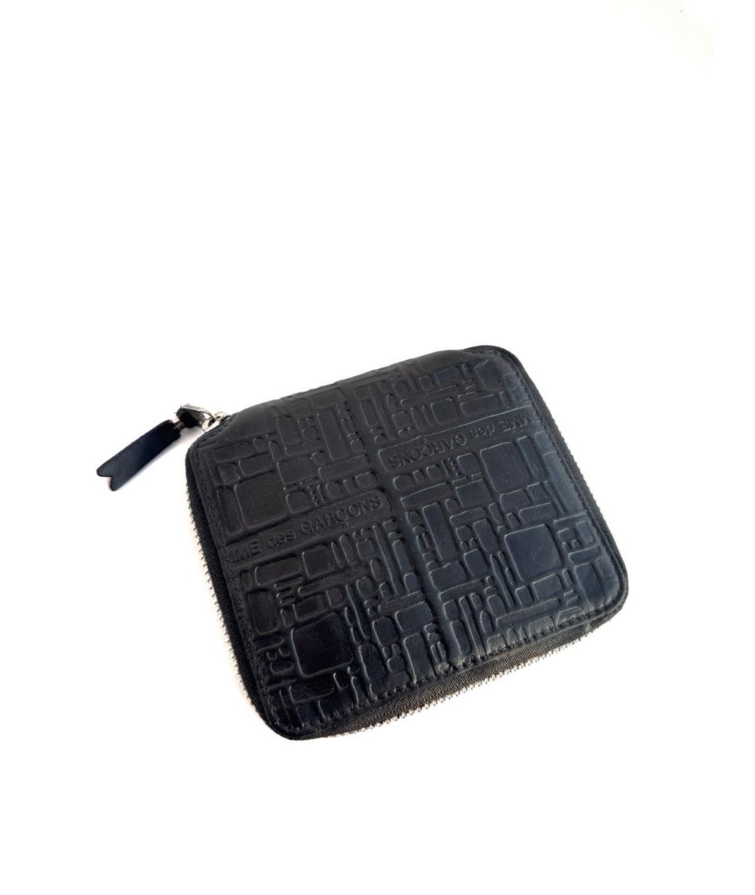 COMME DES GARÇONS Черный кожаный кошелек, фото 9