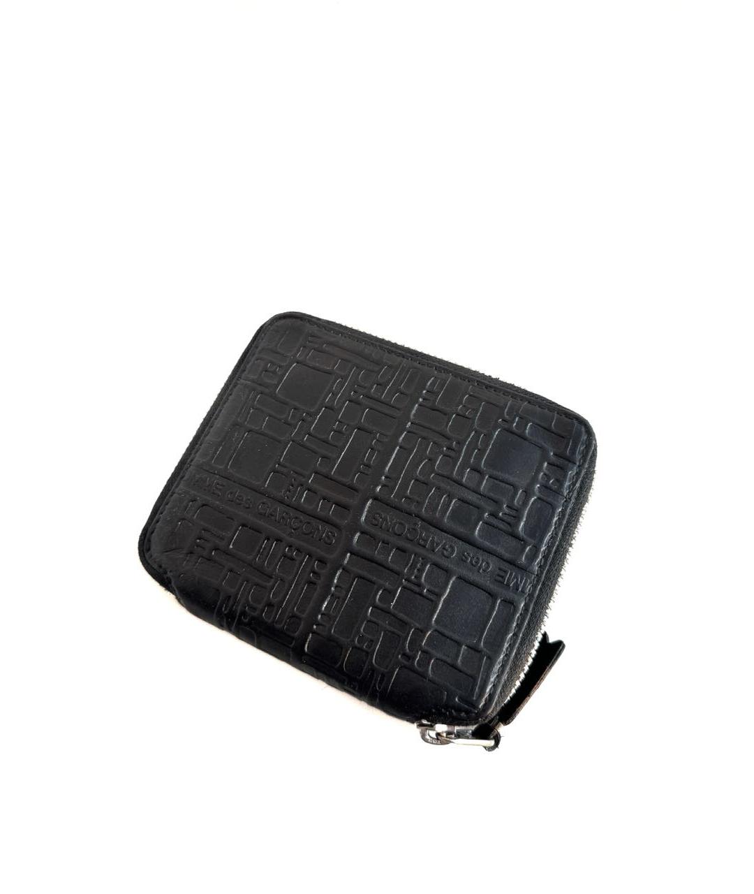 COMME DES GARÇONS Черный кожаный кошелек, фото 2