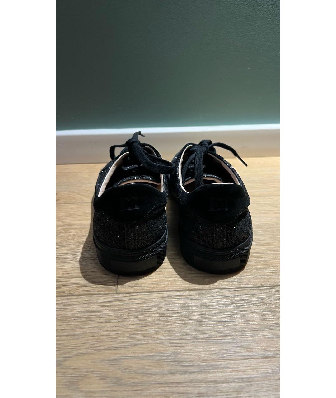 ESCADA Черные текстильные кеды, фото 4