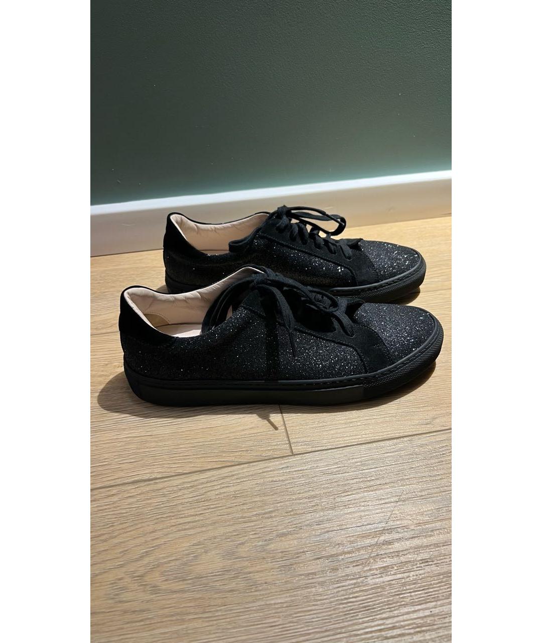 ESCADA Черные текстильные кеды, фото 8