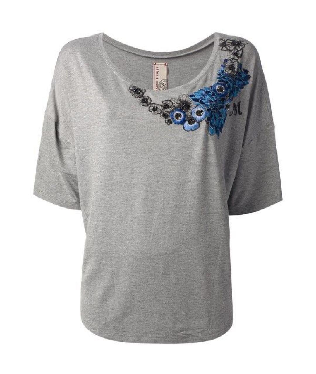 ANTONIO MARRAS Серая хлопковая футболка, фото 1