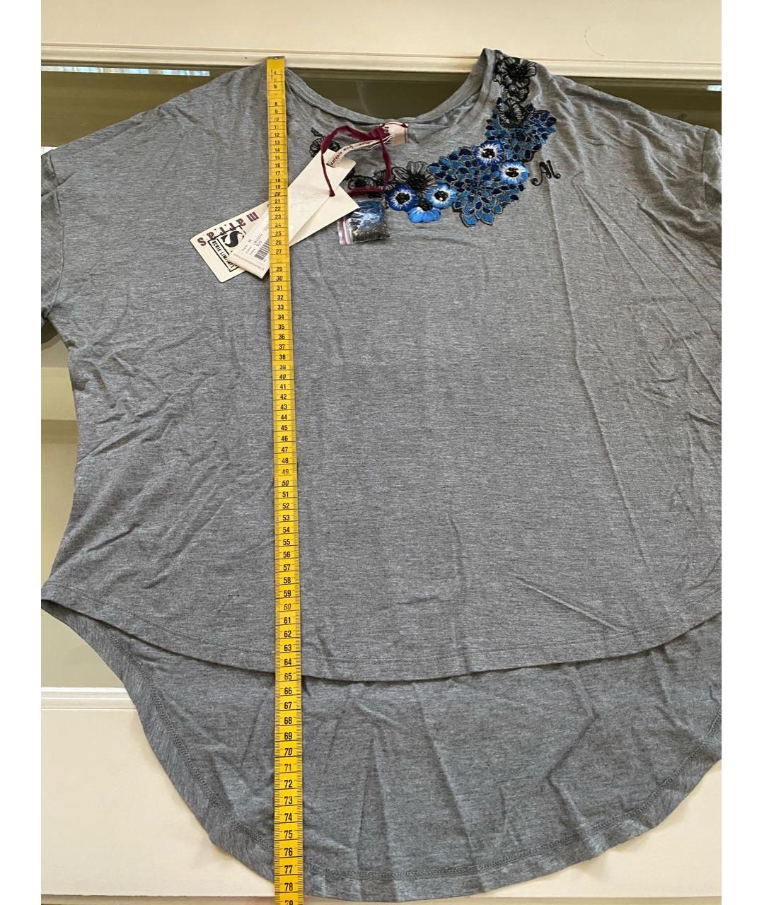 ANTONIO MARRAS Серая хлопковая футболка, фото 7