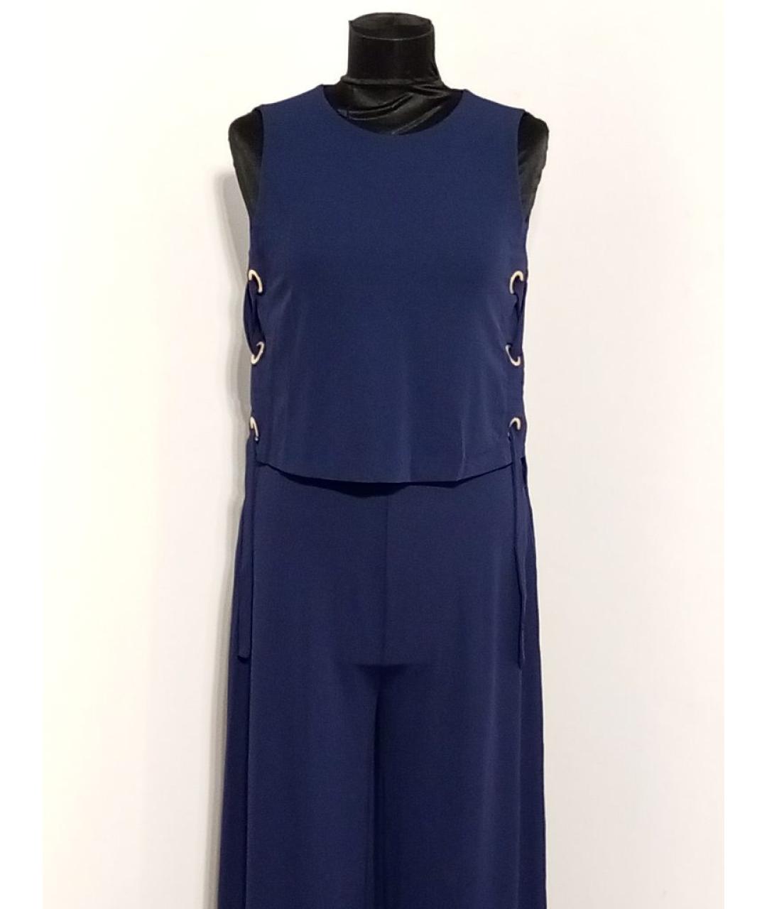MICHAEL MICHAEL KORS Темно-синий вискозный комбинезон, фото 5