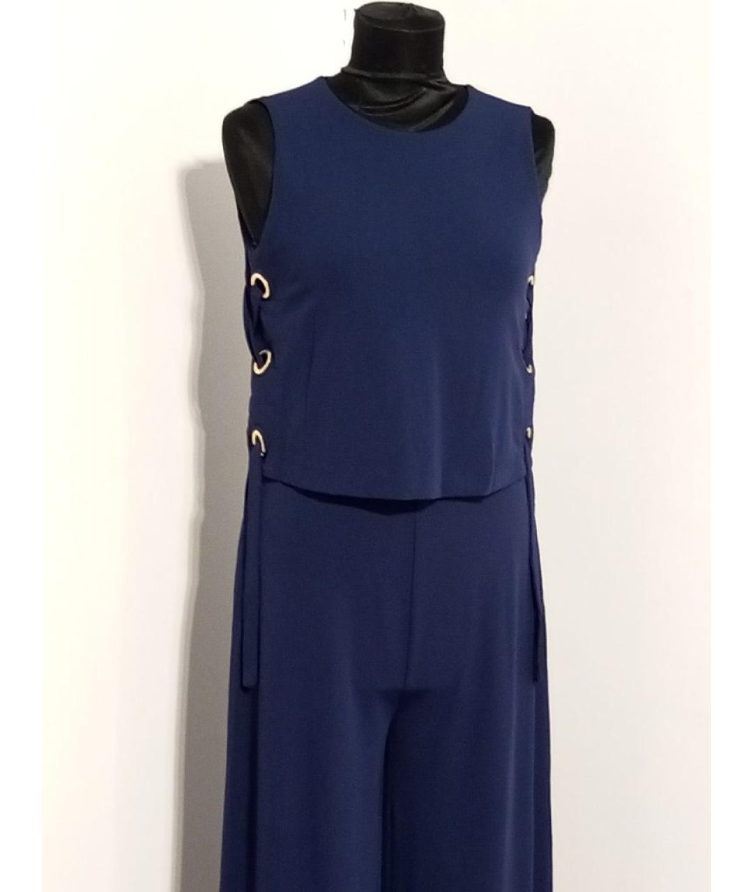 MICHAEL MICHAEL KORS Темно-синий вискозный комбинезон, фото 6