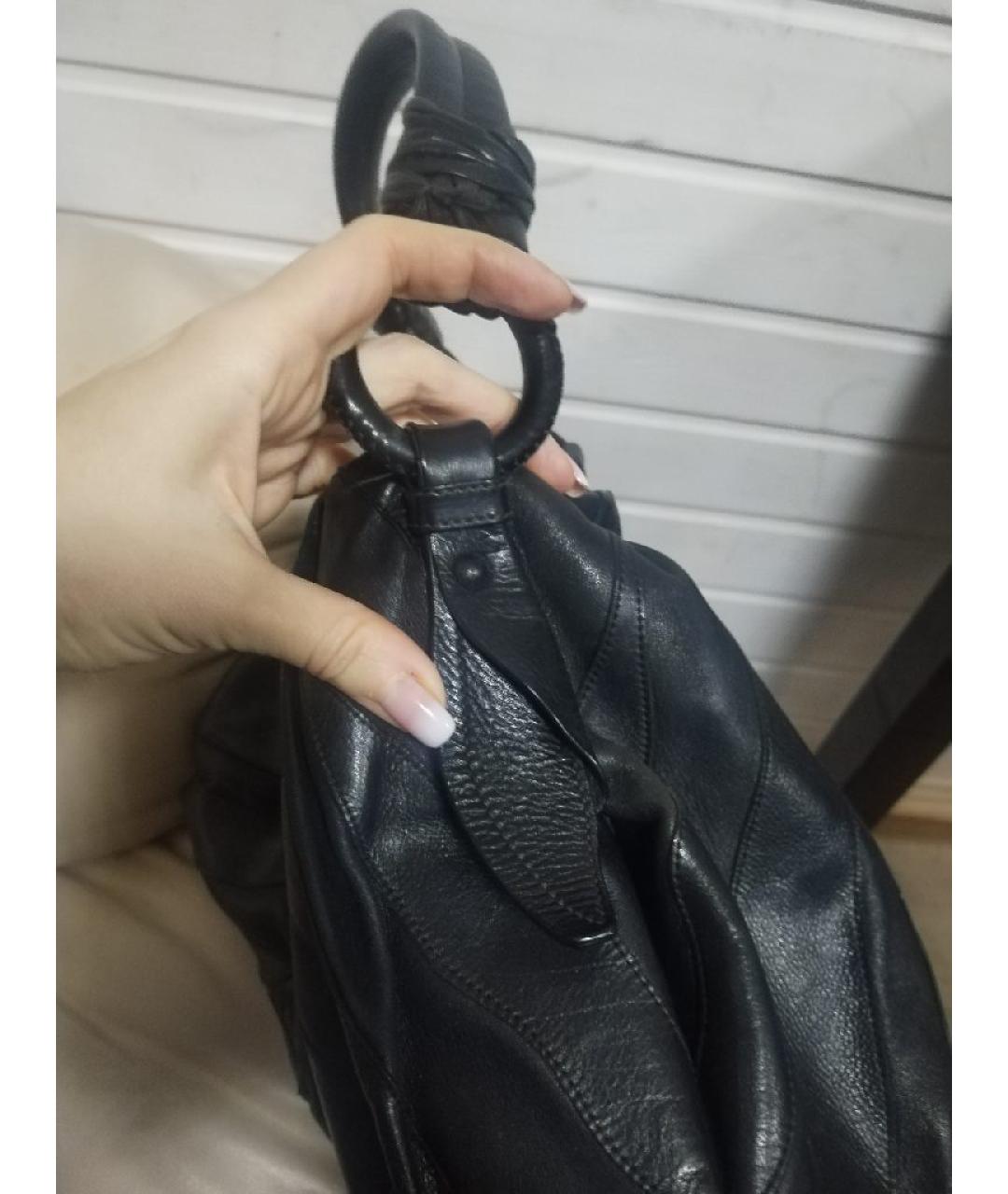 PRADA Черная кожаная сумка через плечо, фото 3