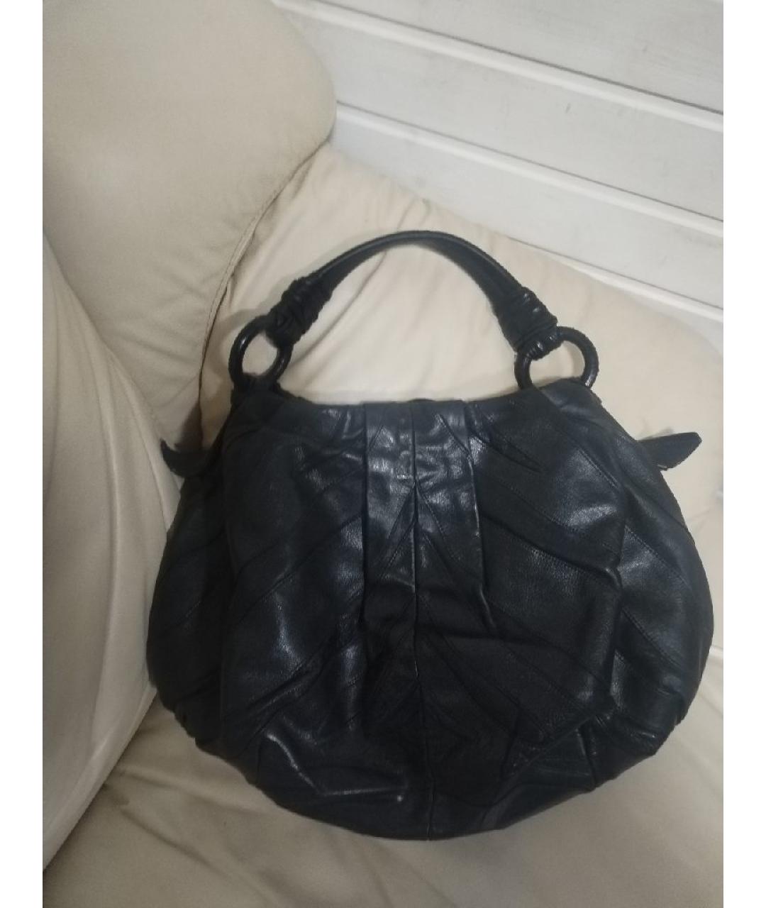PRADA Черная кожаная сумка через плечо, фото 2