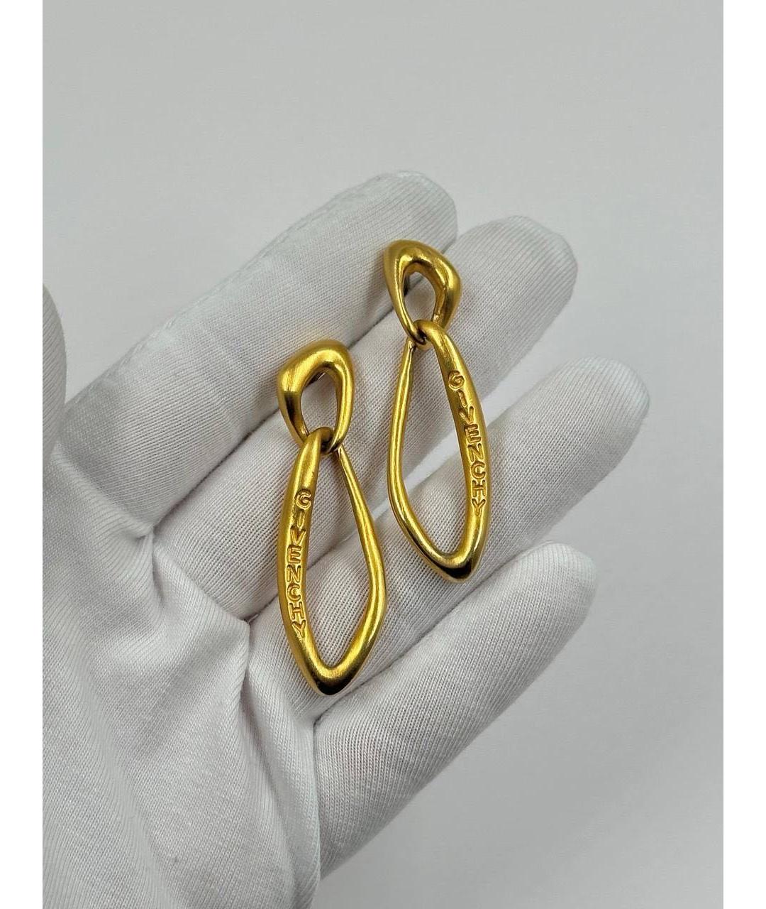 GIVENCHY Золотые позолоченные серьги, фото 3