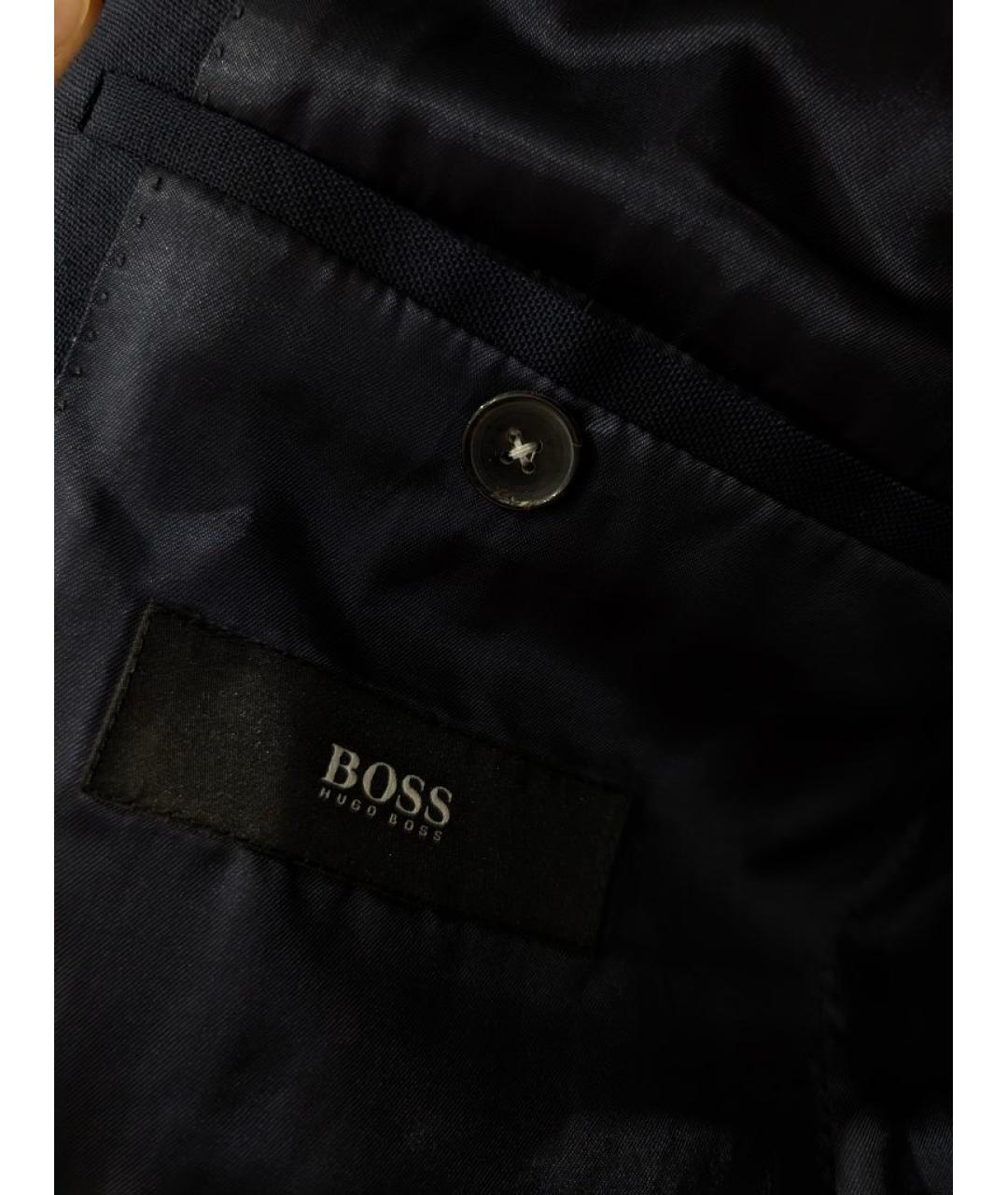 HUGO BOSS Темно-синий шерстяной пиджак, фото 5